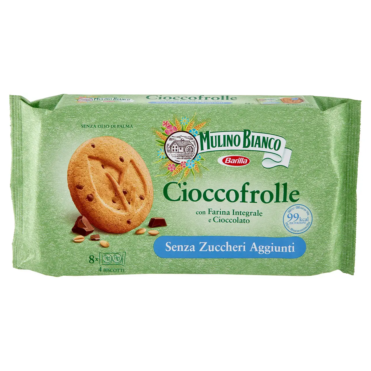 Mulino Bianco Biscuits | Mulino Bianco Cioccofrolle Cookies With Whole Wheat Flour & Chocolate | Mulino Bianco Crackers | Mulino Bianco Italian Cookies | 7 Ounce Total - Image 6