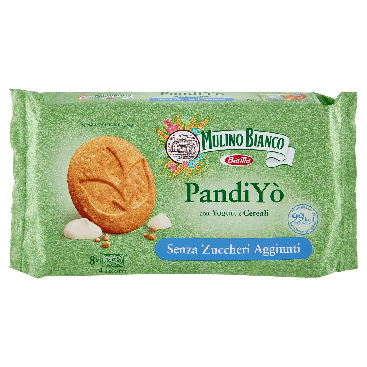 Mulino Bianco Biscuits | Mulino Bianco Pandiyò With Yogurt & Cereal 8 Portions | Mulino Bianco Crackers | Mulino Bianco Italian Cookies | 7 Ounce Total - Image 5