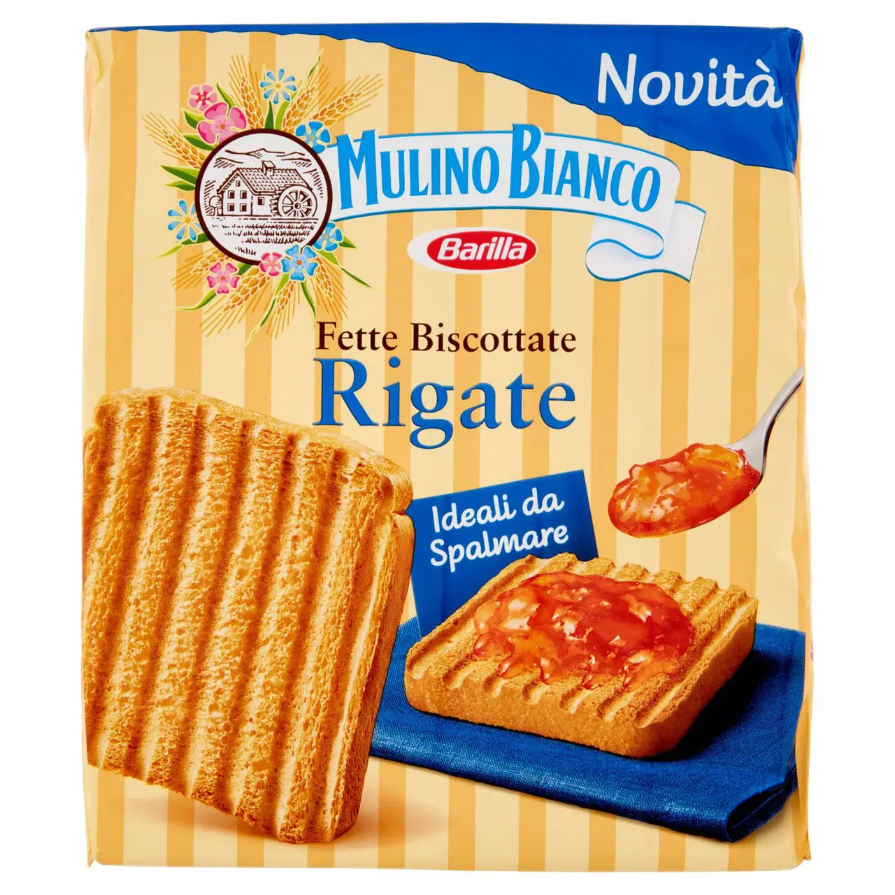 Mulino Bianco Biscuits | Mulino Bianco Fette Biscottate Rigate | Mulino Bianco Crackers | Mulino Bianco Italian Cookies | 11,1 Ounce Total - Image 4