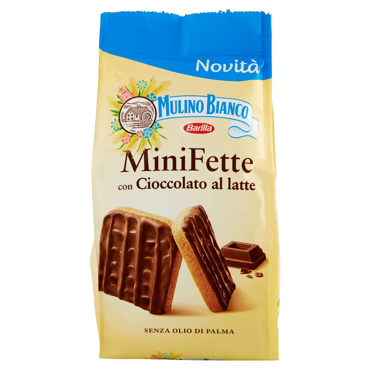 Mulino Bianco Biscuits | Mulino Bianco Mini Fette With Milk Chocolate | Mulino Bianco Crackers | Mulino Bianco Italian Cookies | 3,8 Ounce Total - Image 2