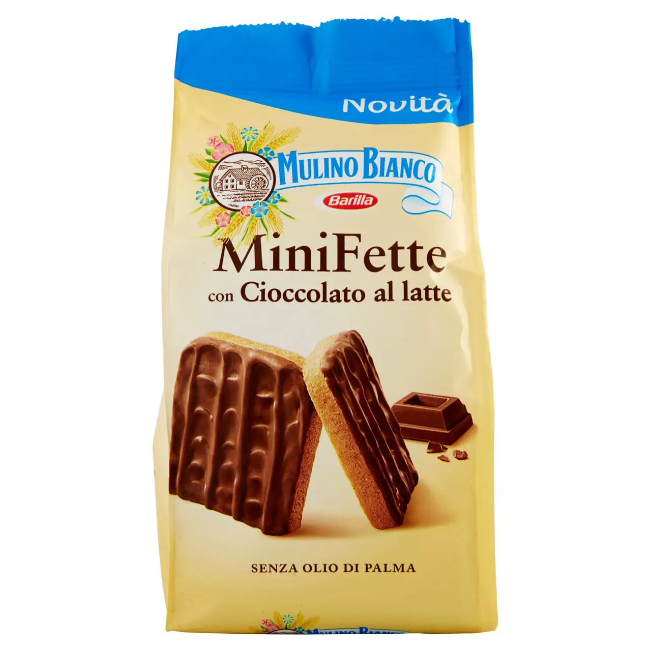 Mulino Bianco Biscuits | Mulino Bianco Mini Fette With Milk Chocolate | Mulino Bianco Crackers | Mulino Bianco Italian Cookies | 3,8 Ounce Total - Image 3