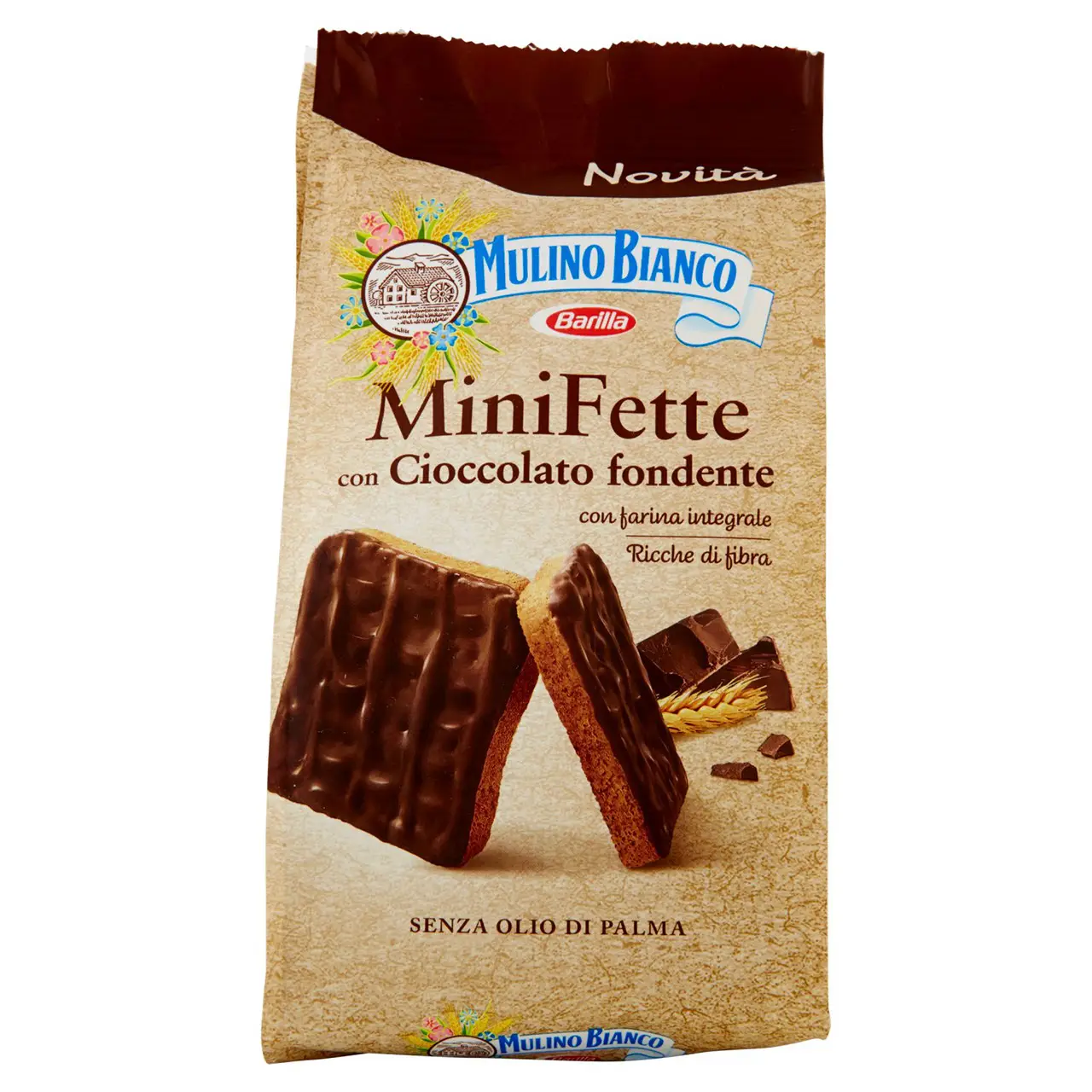 Mulino Bianco Biscuits | Mulino Bianco Mini Fette With Dark Chocolate | Mulino Bianco Crackers | Mulino Bianco Italian Cookies | 3,8 Ounce Total - Image 3