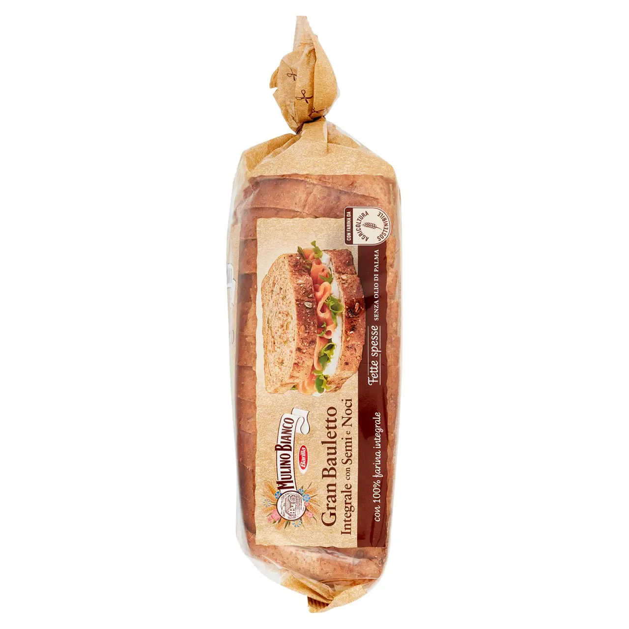 Mulino Bianco Biscuits | Mulino Bianco Panino Gran Bauletto Integrale With Seeds & Walnuts | Mulino Bianco Crackers | Mulino Bianco Italian Cookies | 16,4 Ounce Total - Image 2