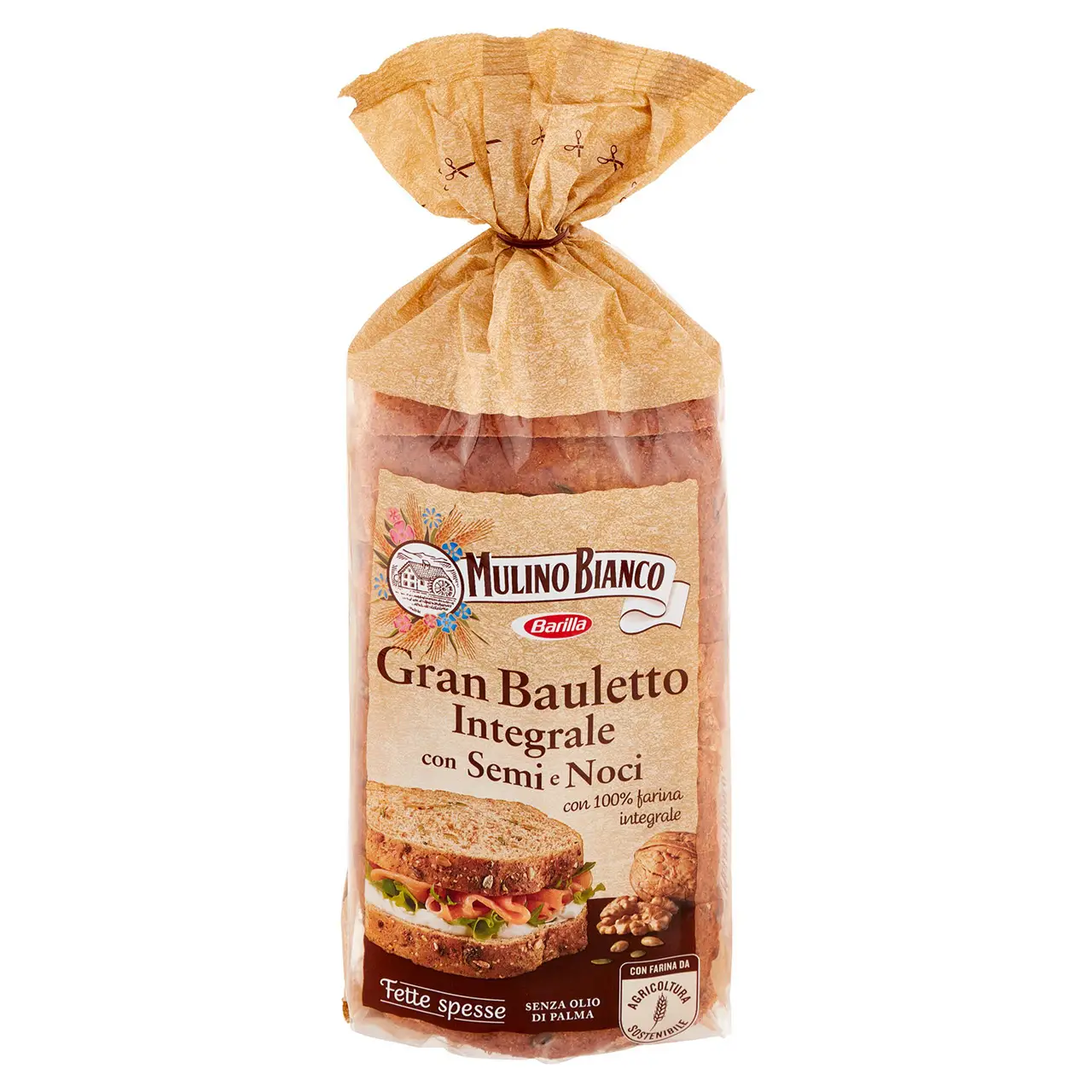 Mulino Bianco Biscuits | Mulino Bianco Panino Gran Bauletto Integrale With Seeds & Walnuts | Mulino Bianco Crackers | Mulino Bianco Italian Cookies | 16,4 Ounce Total - Image 3