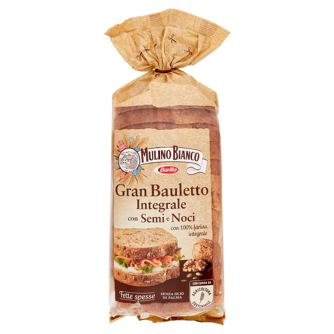 Mulino Bianco Biscuits | Mulino Bianco Panino Gran Bauletto Integrale With Seeds & Walnuts | Mulino Bianco Crackers | Mulino Bianco Italian Cookies | 16,4 Ounce Total - Image 6