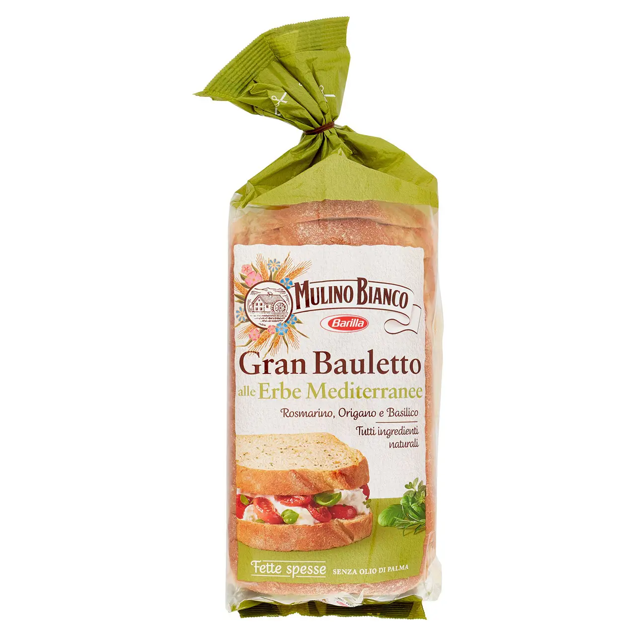 Mulino Bianco Biscuits | Mulino Bianco Panino Gran Bauletto With Mediterranean Herbs | Mulino Bianco Crackers | Mulino Bianco Italian Cookies | 17,6 Ounce Total