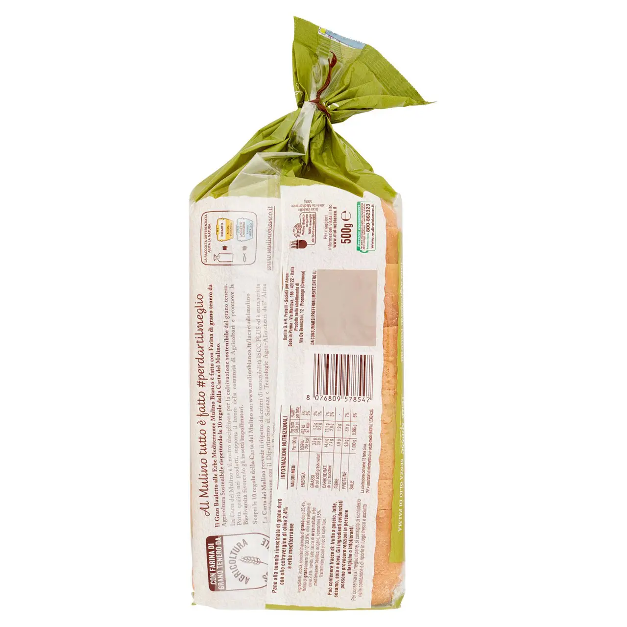 Mulino Bianco Biscuits | Mulino Bianco Panino Gran Bauletto With Mediterranean Herbs | Mulino Bianco Crackers | Mulino Bianco Italian Cookies | 17,6 Ounce Total - Image 5