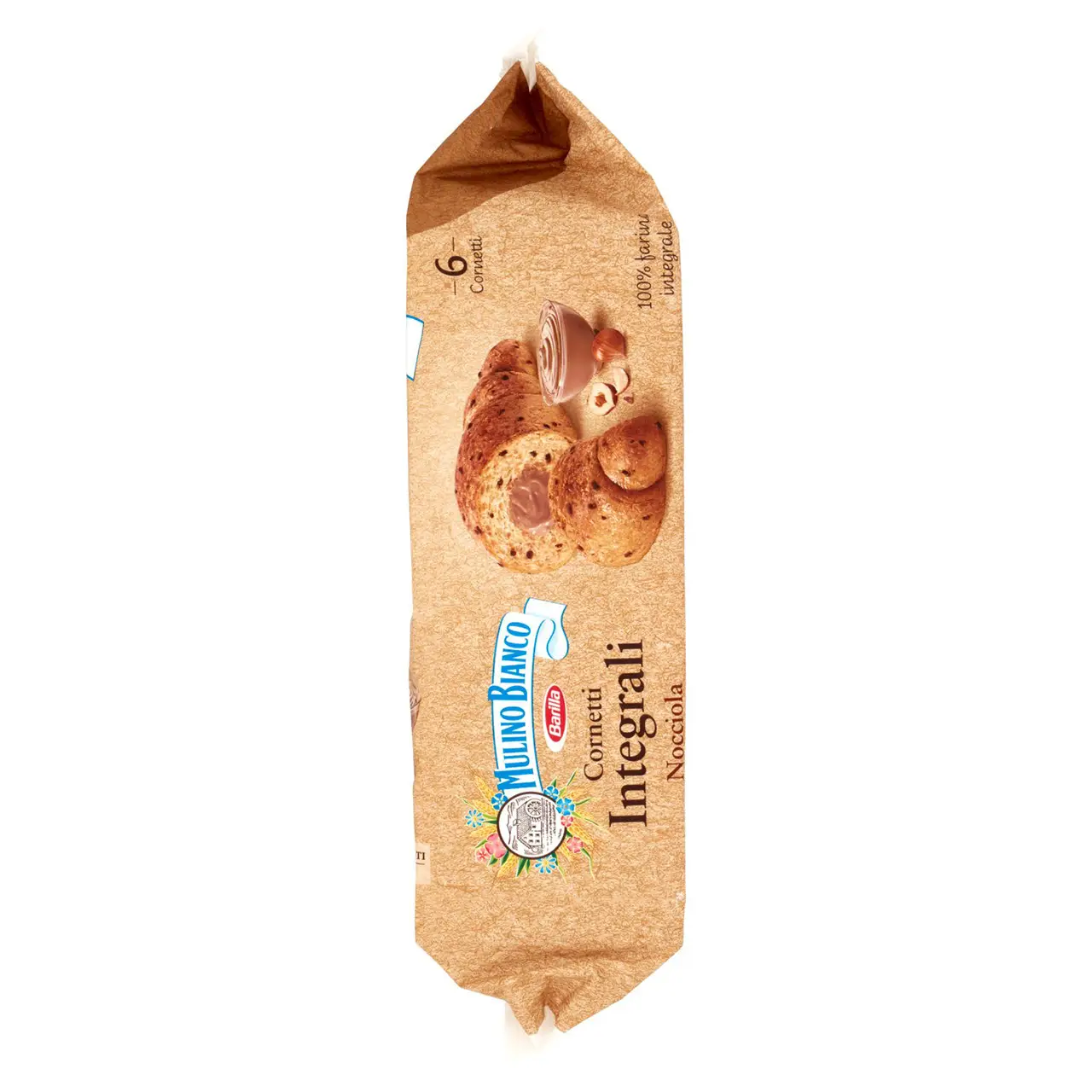 Mulino Bianco Biscuits | Mulino Bianco Cornetti Nocciola Integrali | Mulino Bianco Crackers | Mulino Bianco Italian Cookies | 10,5 Ounce Total