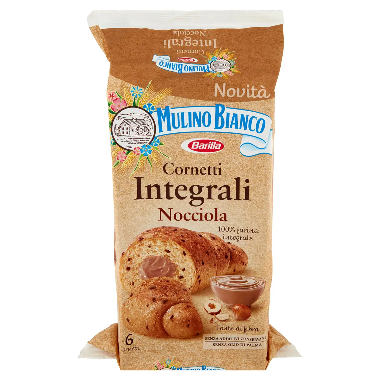 Mulino Bianco Biscuits | Mulino Bianco Cornetti Nocciola Integrali | Mulino Bianco Crackers | Mulino Bianco Italian Cookies | 10,5 Ounce Total - Image 3