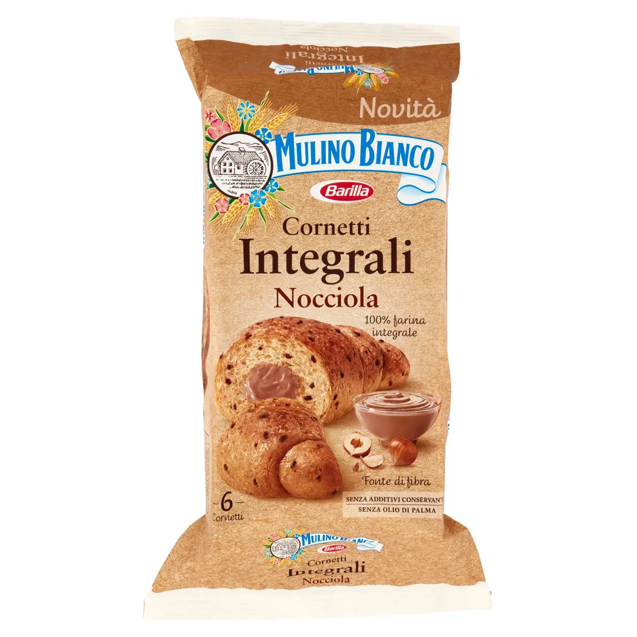 Mulino Bianco Biscuits | Mulino Bianco Cornetti Nocciola Integrali | Mulino Bianco Crackers | Mulino Bianco Italian Cookies | 10,5 Ounce Total - Image 4