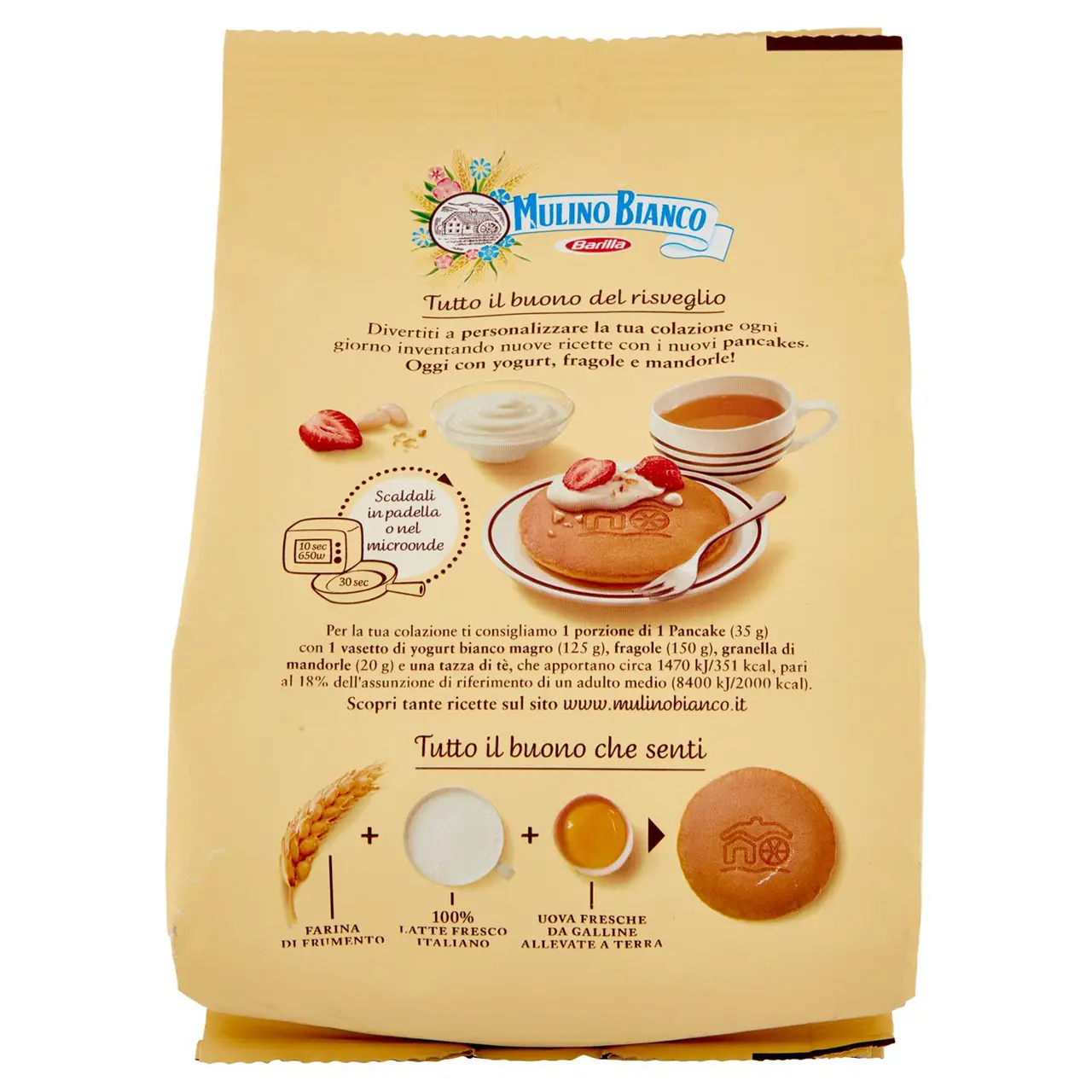 Mulino Bianco Biscuits | Mulino Bianco Pancakes 4 Pieces | Mulino Bianco Crackers | Mulino Bianco Italian Cookies | 9,8 Ounce Total - Image 3