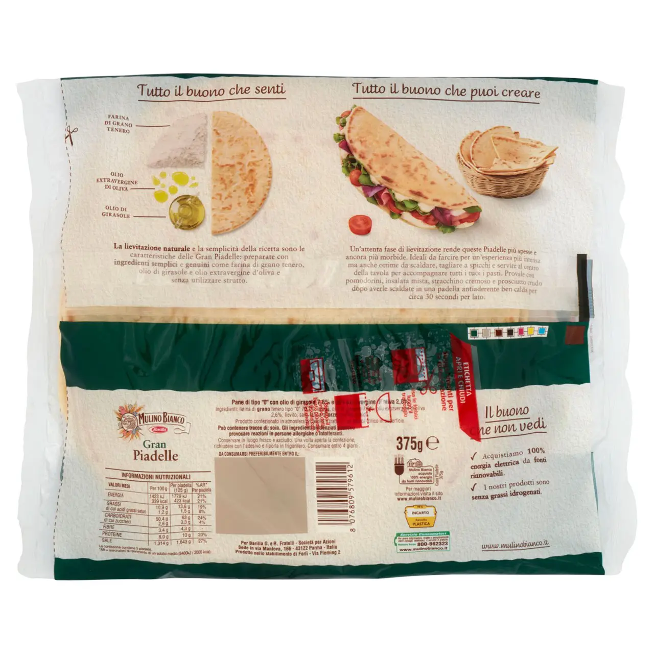 Mulino Bianco Biscuits | Mulino Bianco Gran Piadelle | Mulino Bianco Crackers | Mulino Bianco Italian Cookies | 13,2 Ounce Total - Image 6