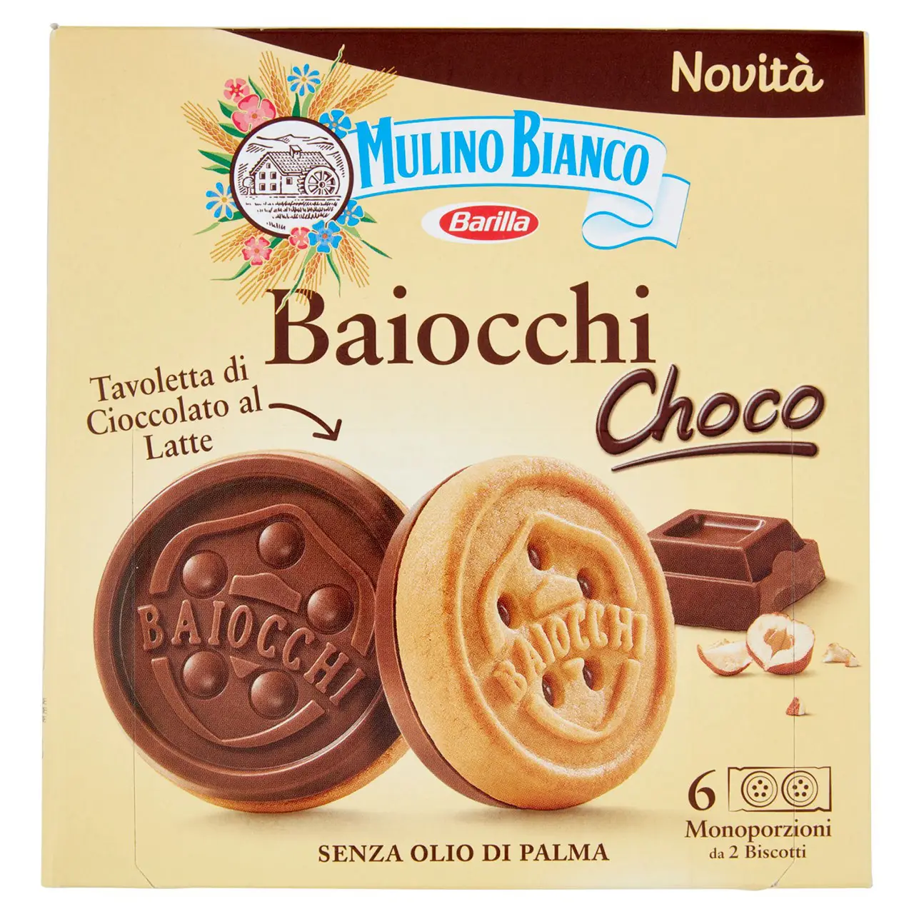 Mulino Bianco Biscuits | Mulino Bianco Baiocchi Choco | Mulino Bianco Crackers | Mulino Bianco Italian Cookies | 5 Ounce Total - Image 4