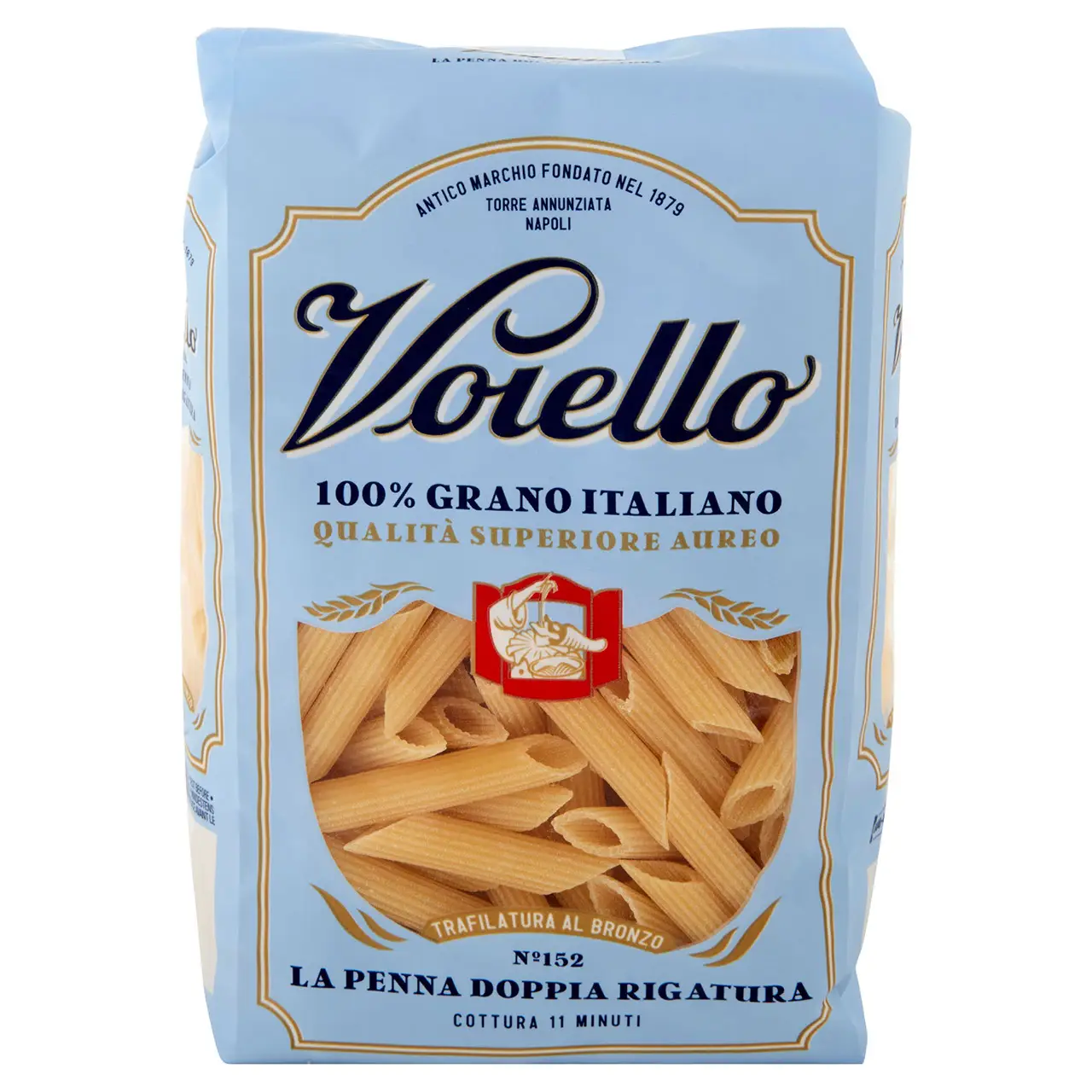 Voiello Pasta | Voiello Pasta La Penna Doppia Rigatura N°152 | Bucatini Voiello Pasta | Italian Pasta | 17,6 Ounce Total - Image 2