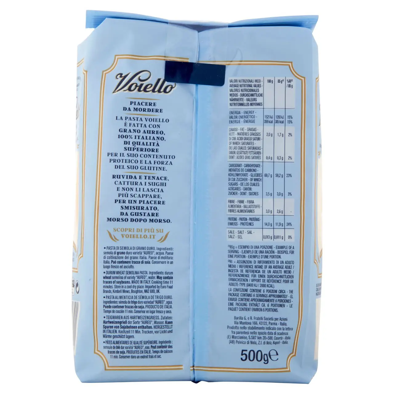 Voiello Pasta | Voiello Pasta La Penna Doppia Rigatura N°152 | Bucatini Voiello Pasta | Italian Pasta | 17,6 Ounce Total - Image 7