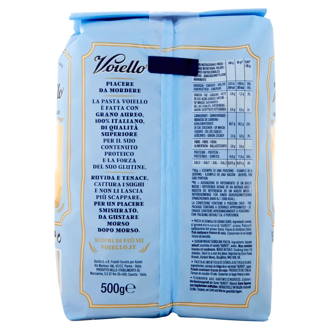 Voiello Pasta | Voiello I Sedani Rigati | Bucatini Voiello Pasta | Italian Pasta | 17,6 Ounce Total - Image 6