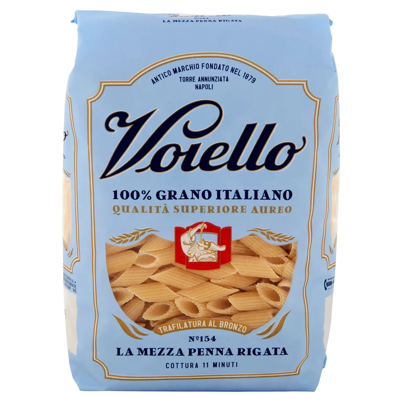 Voiello Pasta | Voiello La Mezza Penna Rigata | Bucatini Voiello Pasta | Italian Pasta | 17,6 Ounce Total - Image 2