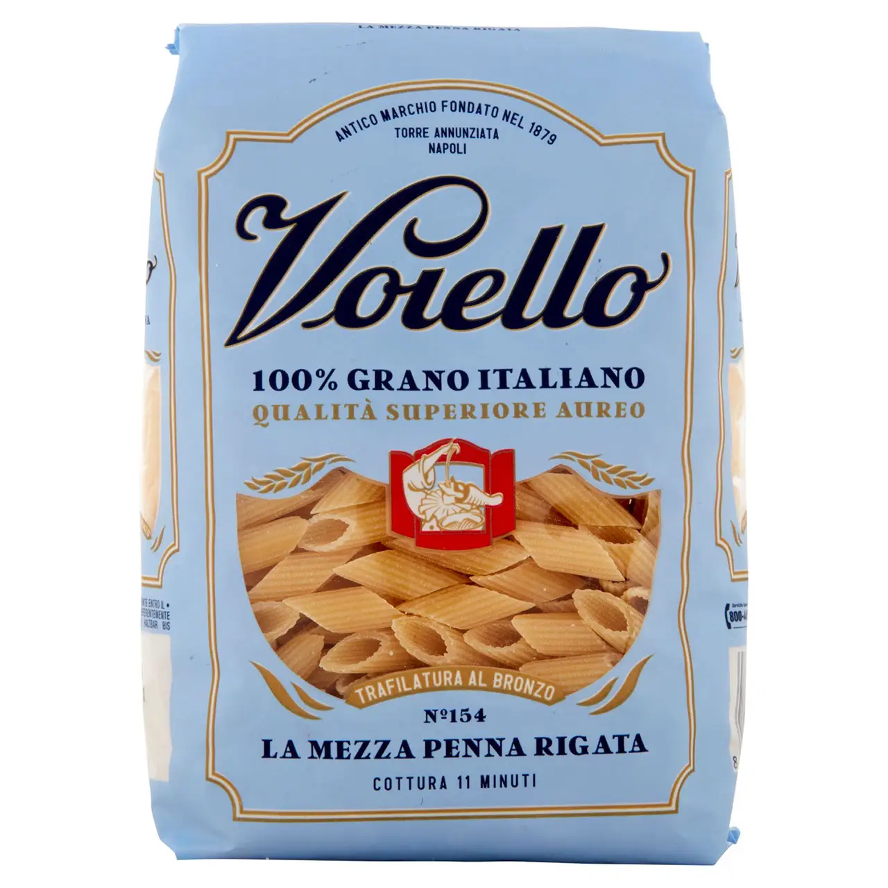 Voiello Pasta | Voiello La Mezza Penna Rigata | Bucatini Voiello Pasta | Italian Pasta | 17,6 Ounce Total - Image 3