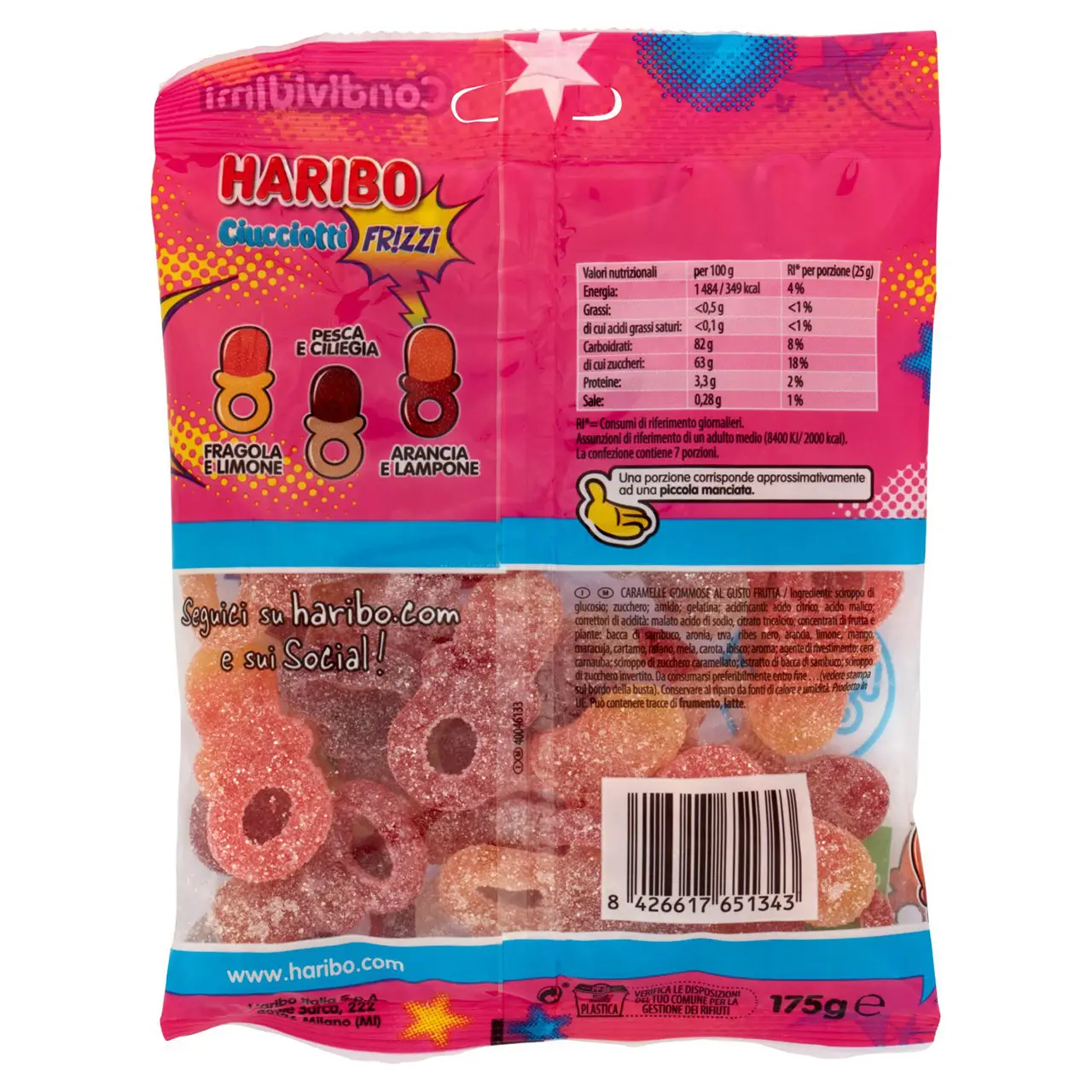 Haribo Licorice | Haribo Pacifiers Fr!Zzi | Haribo Gummies | Haribo Candy | 6,1 Ounce Total - Image 6