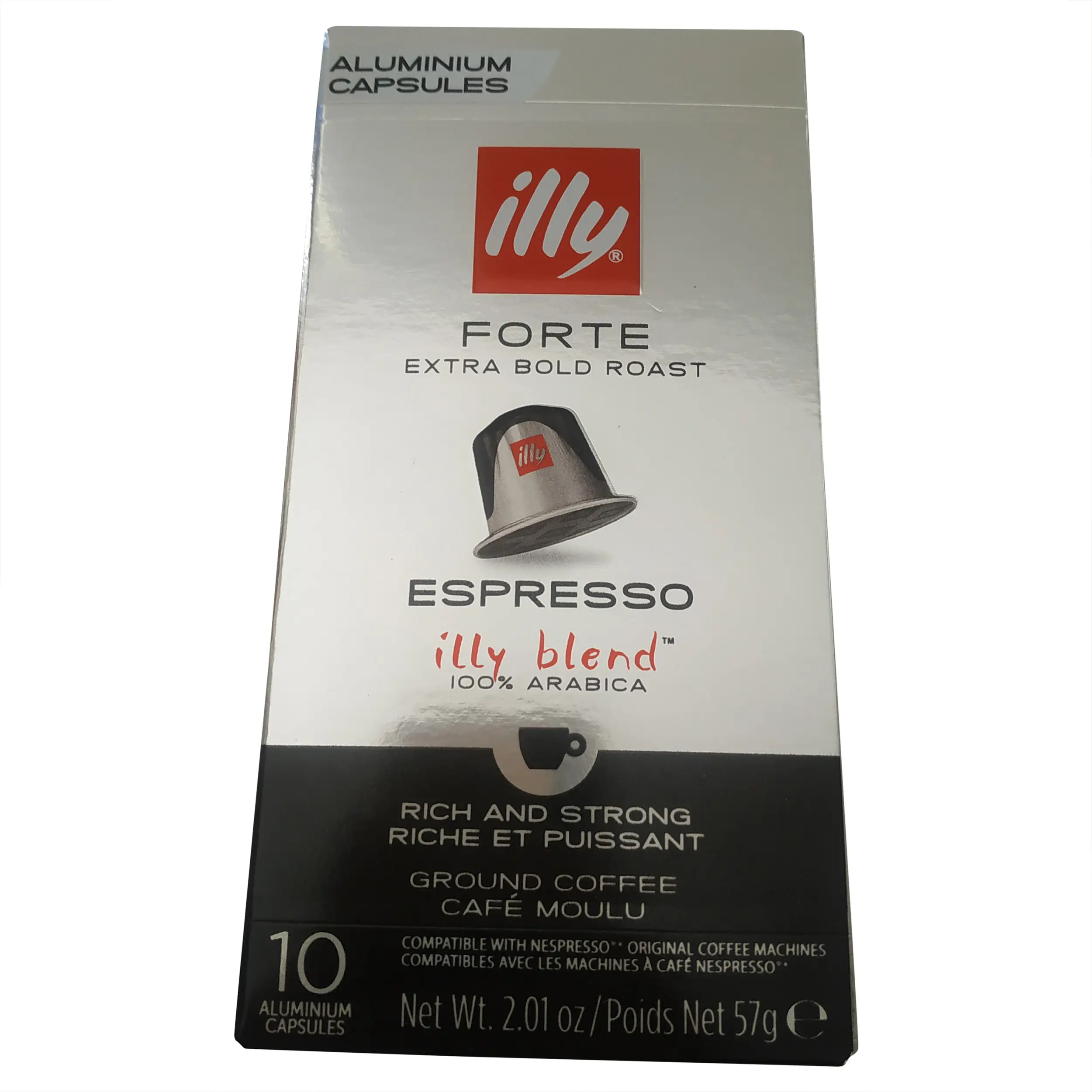 Cápsulas de café espresso Illy | Cápsulas de café Illy | 10 cápsulas de café espresso | Cápsulas de café Illy | Peso total: 57 g