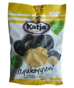 Réglisse Katjes | Singes Katjes | Bonbons à la réglisse aromatisés à la banane | Réglisse hollandaise | 300 g