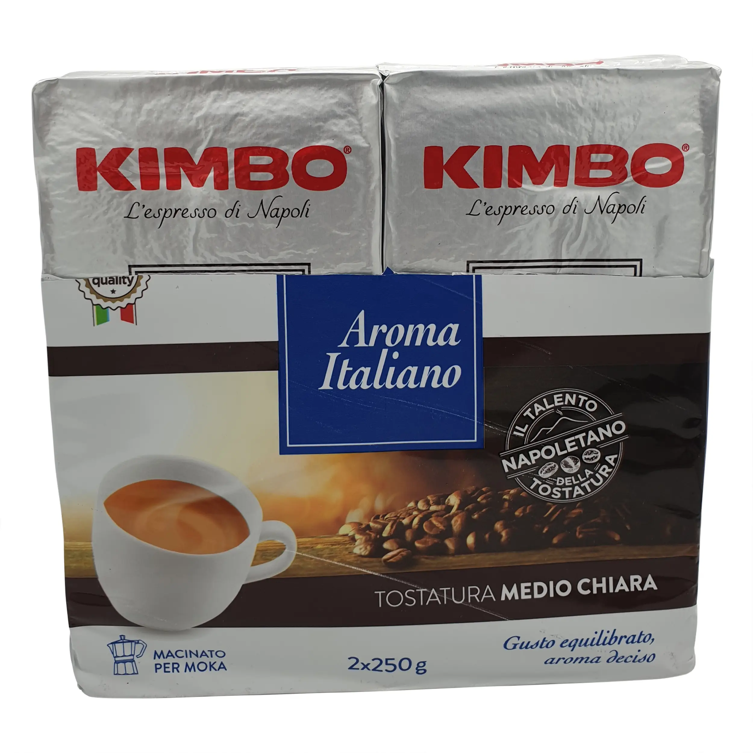 Kimbo Espresso | Kimbo | Kimbo, Aroma Italiano Conf. 2X250 G | Kimbo Espresso Ground | 17.63 Ounce Total Weight - Image 5