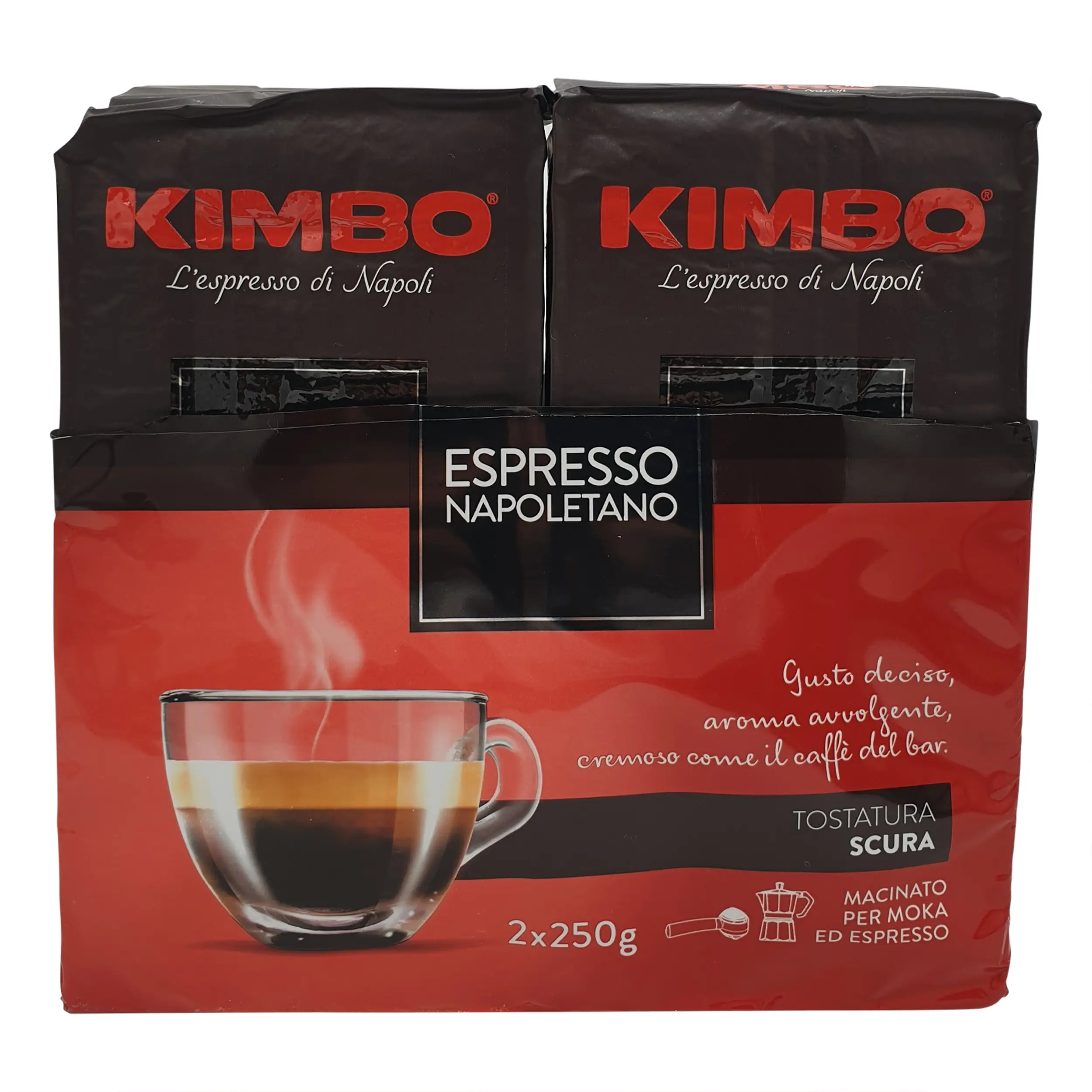 Kimbo Espresso | Kimbo | Kimbo, Espresso Napoletano Conf. 2X250 G | Kimbo Espresso Ground | 17.63 Ounce Total Weight - Image 5