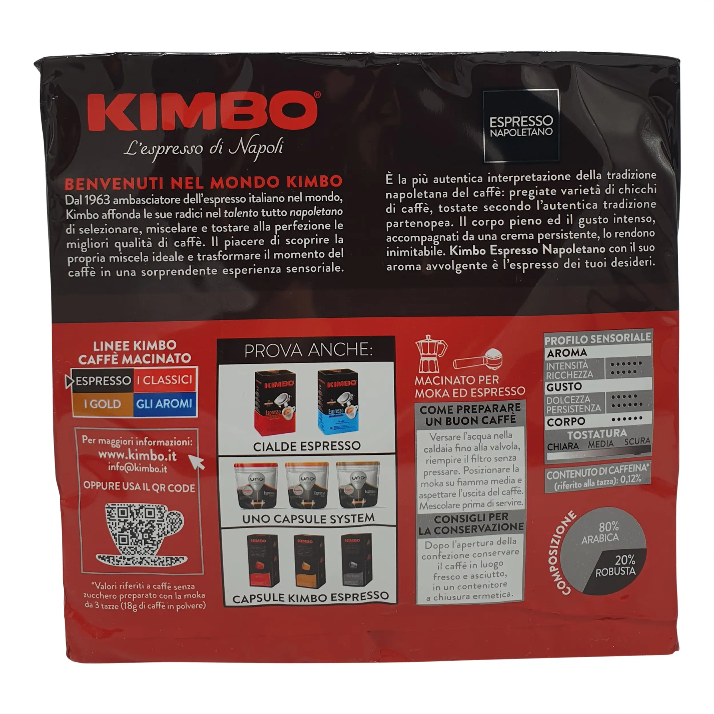 Kimbo Espresso | Kimbo | Kimbo, Espresso Napoletano Conf. 2X250 G | Kimbo Espresso Ground | 17.63 Ounce Total Weight - Image 3