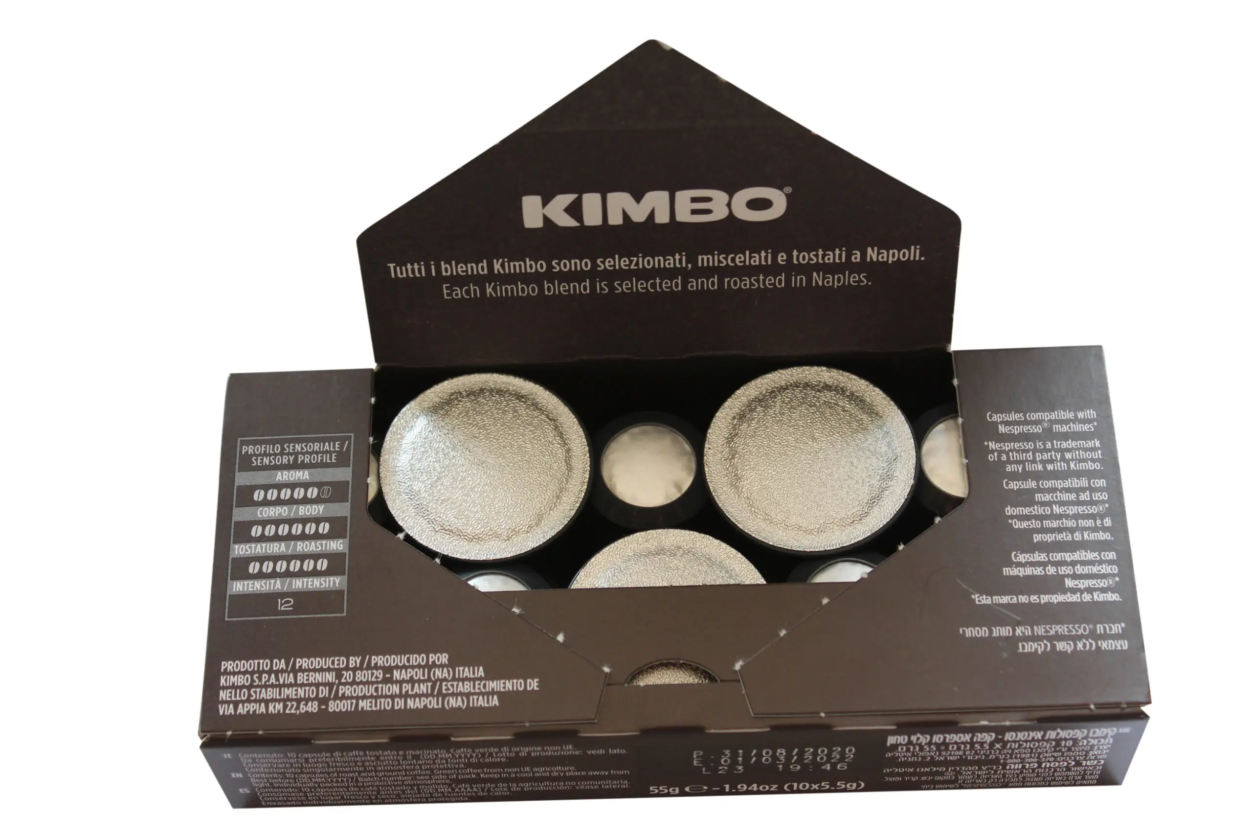 Kimbo Espresso | Kimbo | Kiimbo Espresso Intenso | Kimbo Nespresso | 1.94 Ounce Total Weight - Image 2