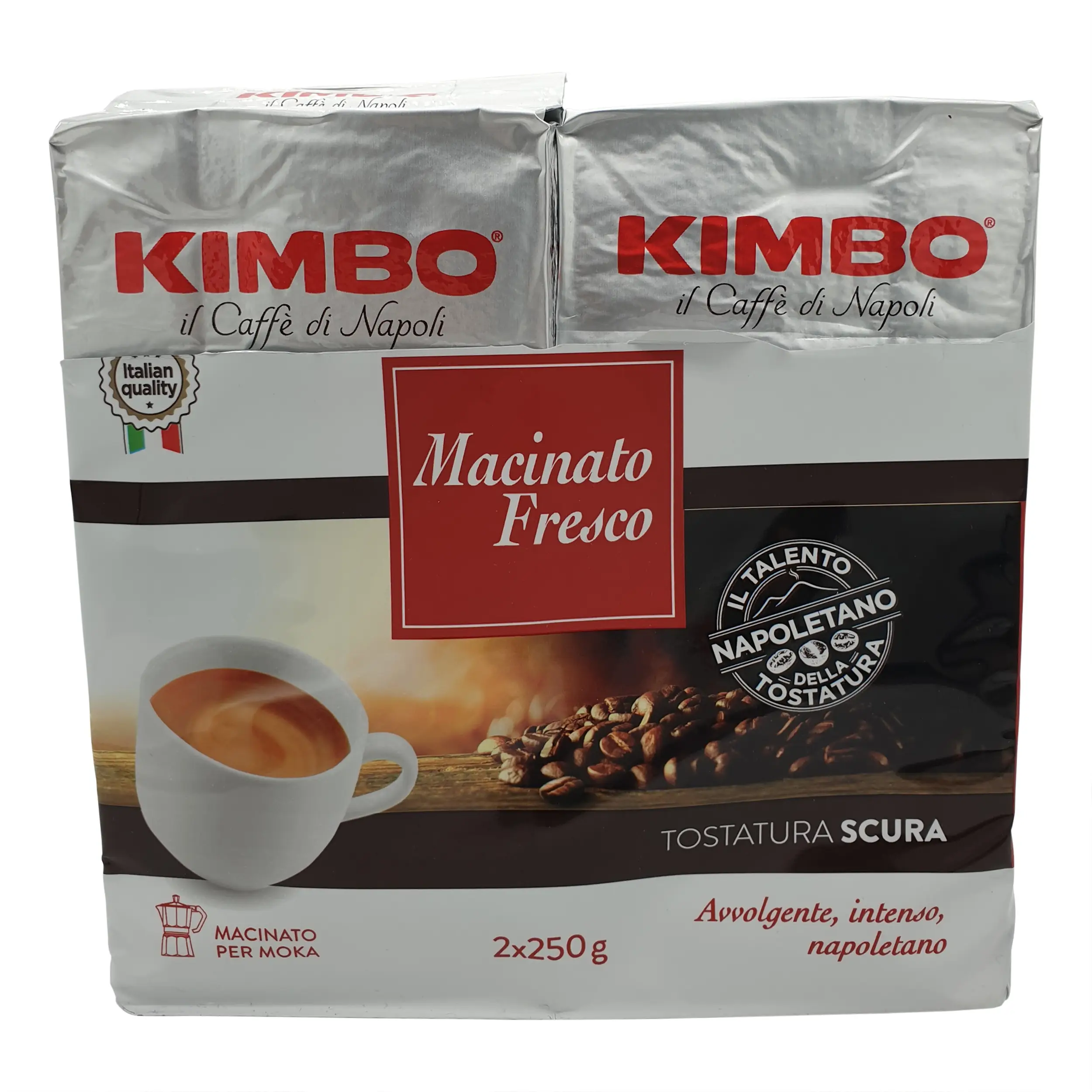 Kimbo Espresso | Kimbo Macinato Fresco | Kimbo Macinato Fresco Conf. 2X250 G | Kimbo Espresso Ground | 17.63 Ounce Total Weight - Image 5