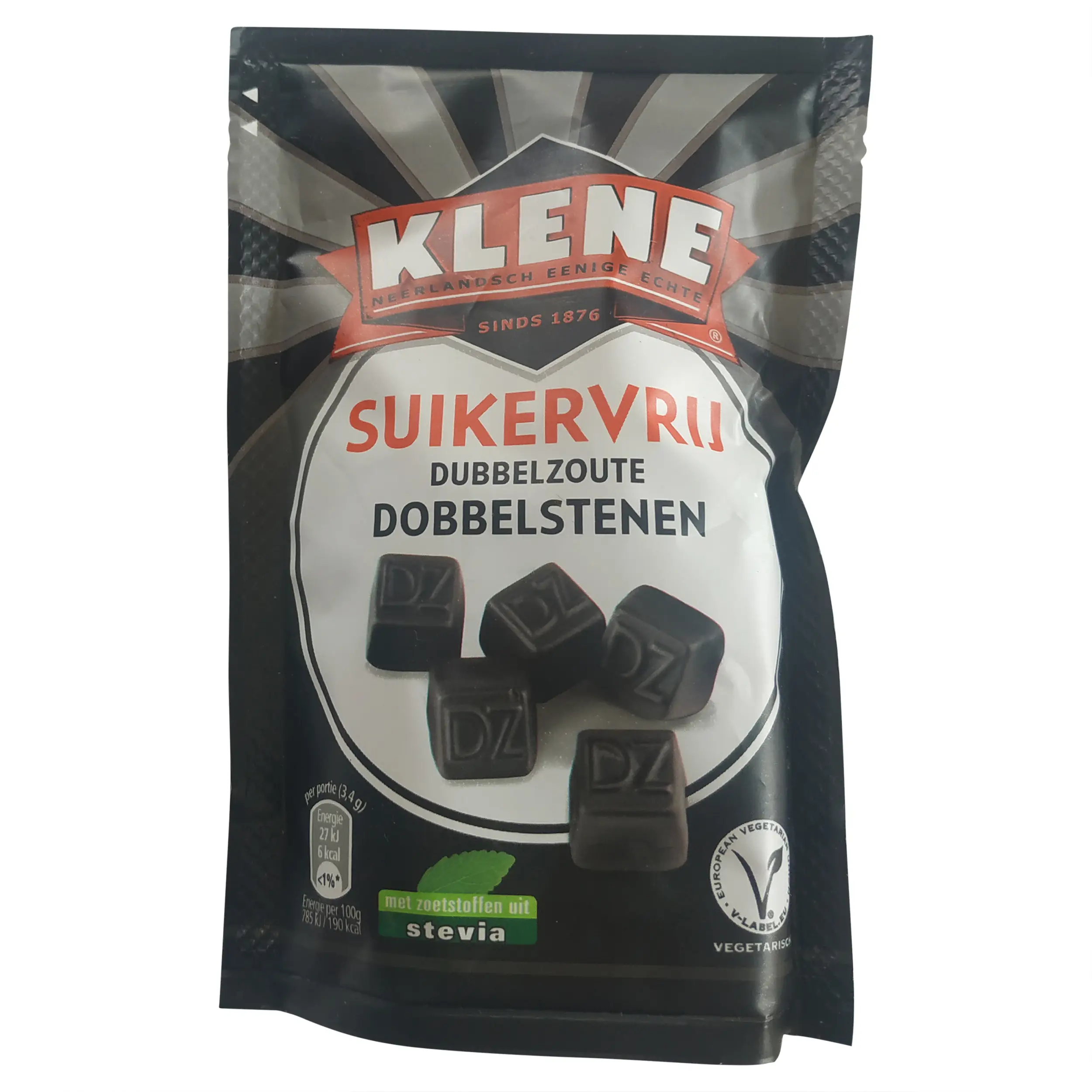 Klene Licorice | Double Salted Dice Bag | Pack of 12 | Dutch Licorice | Sugarfree Licorice | 46 Oz | 1320 Gr - Image 2