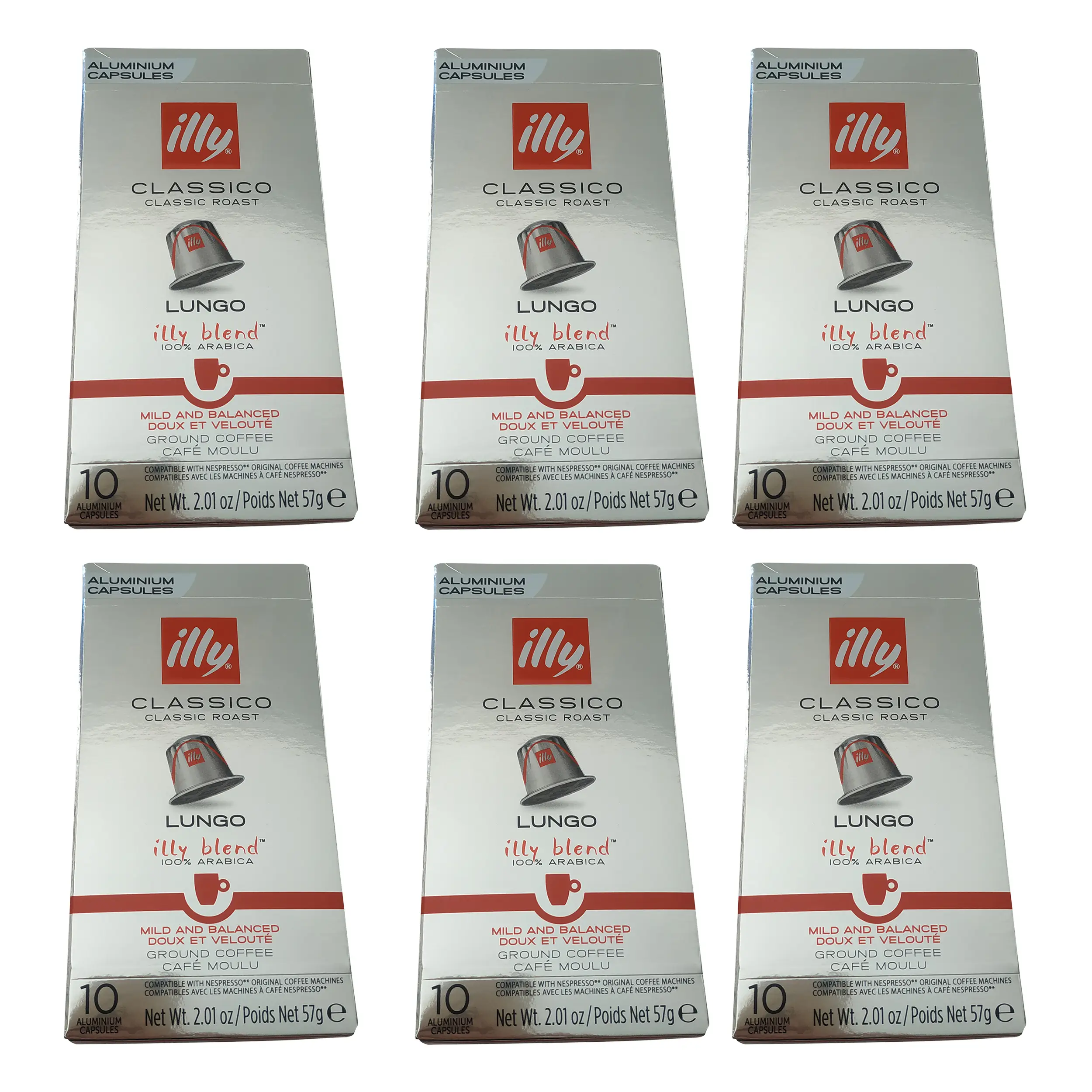 Illy Espresso-Kapseln | Illy-Kaffeekapseln | Illy-Kaffeepads |  6er-Pack | Gesamtgewicht 12,06 Unzen