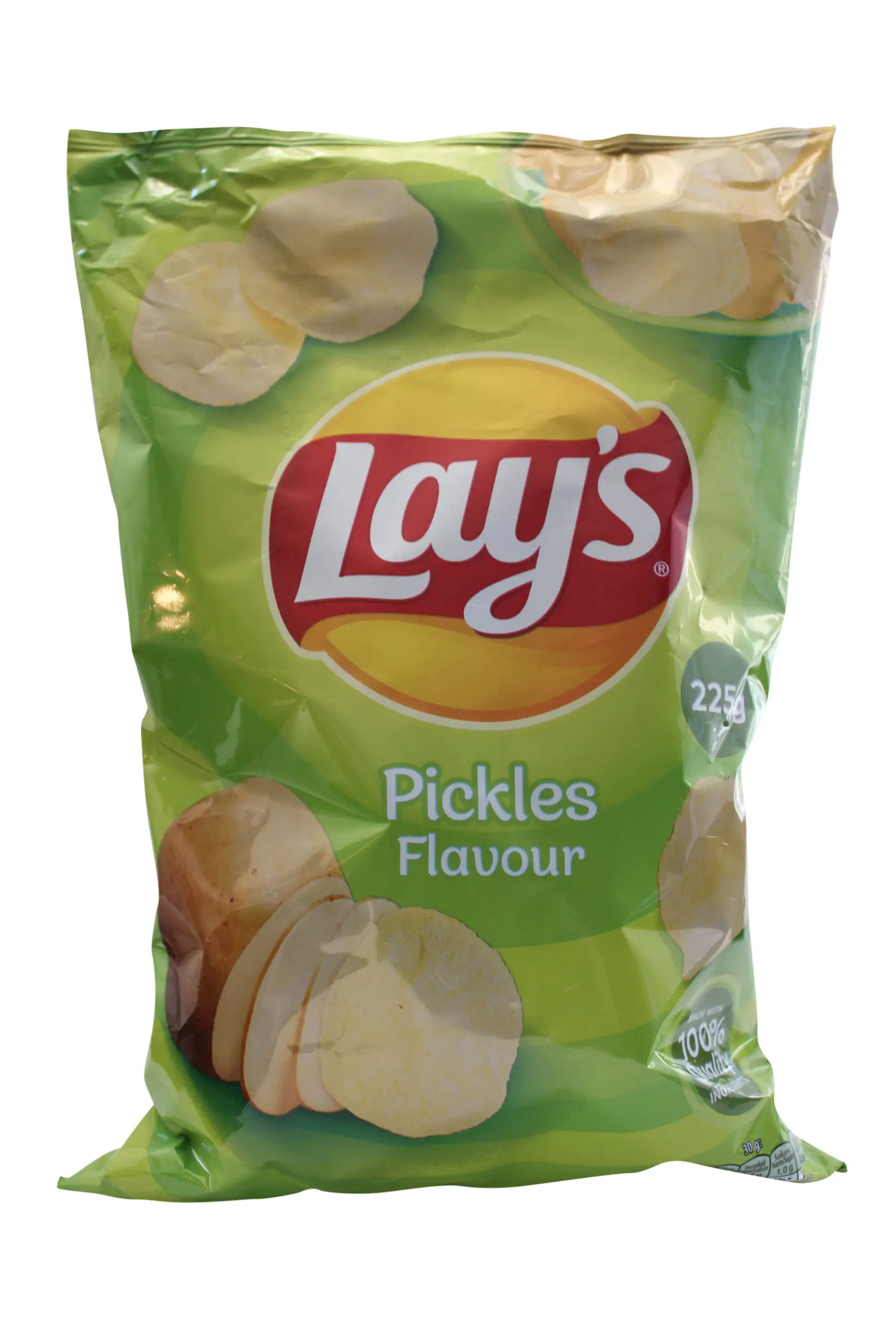 Batatas fritas Lays | Lays Pickles | Lays Pickles | Lays Pickle | Peso total de 7,93 onças