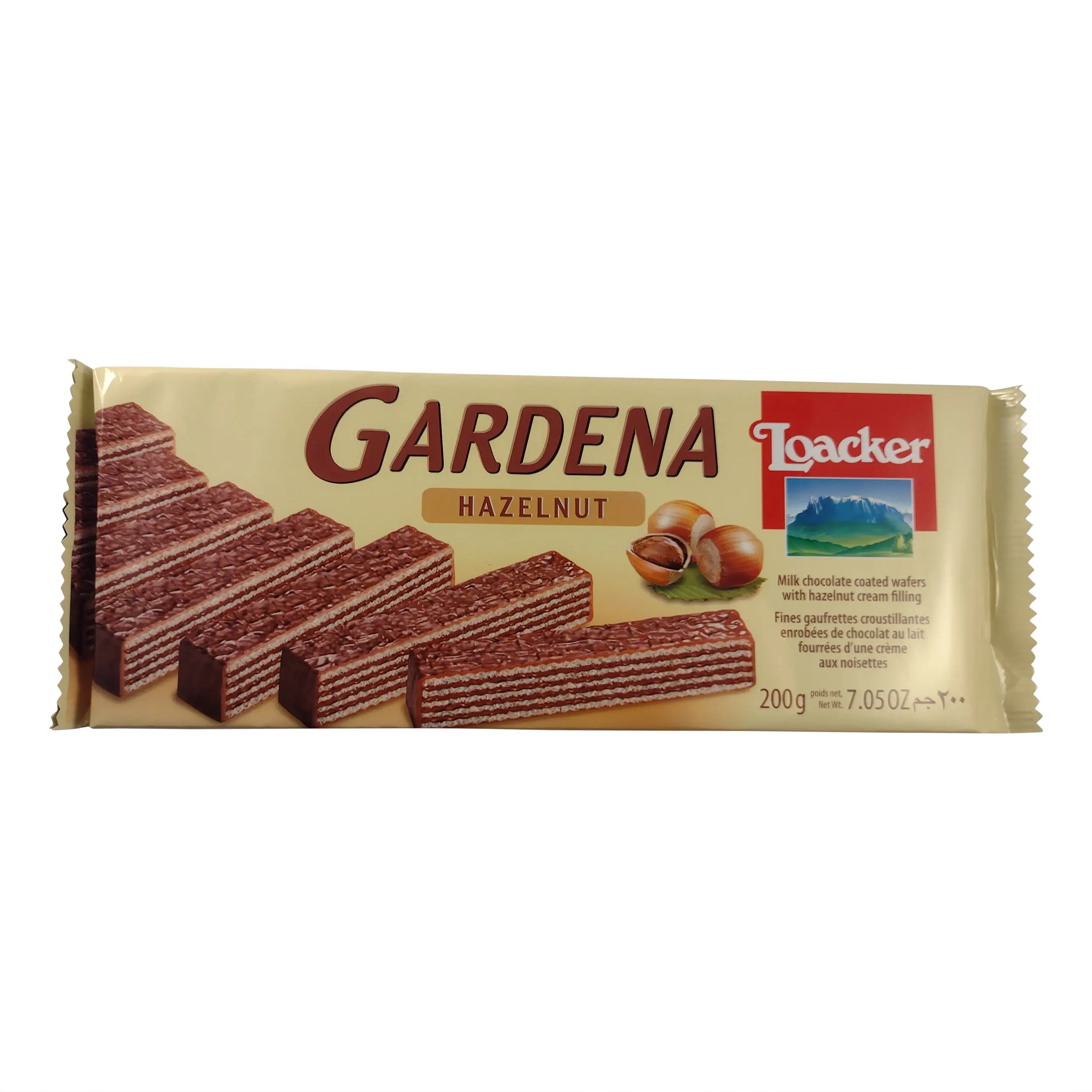 Loacker Gardena | Loacker Wafers | Loacker Gardena Hazelnut Wafers | Loacker Wafers Hazelnut | 7.05 Ounce Total Weight