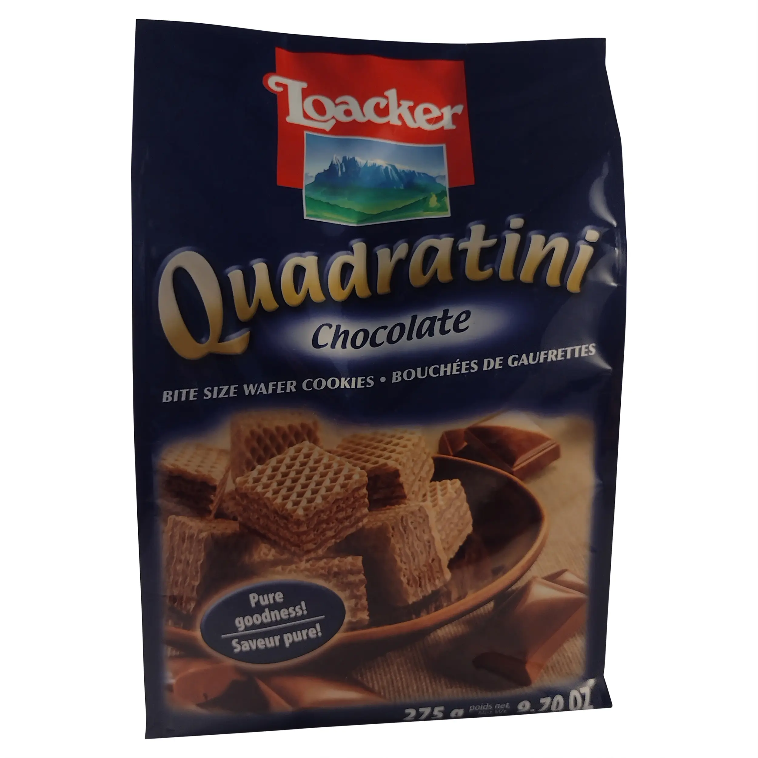 Quadratini Dark Chocolate | Quadratini Wafer Cookies | Loacker Quadratini Chocolate | Quadratini | 9.7 Ounce Total Weight
