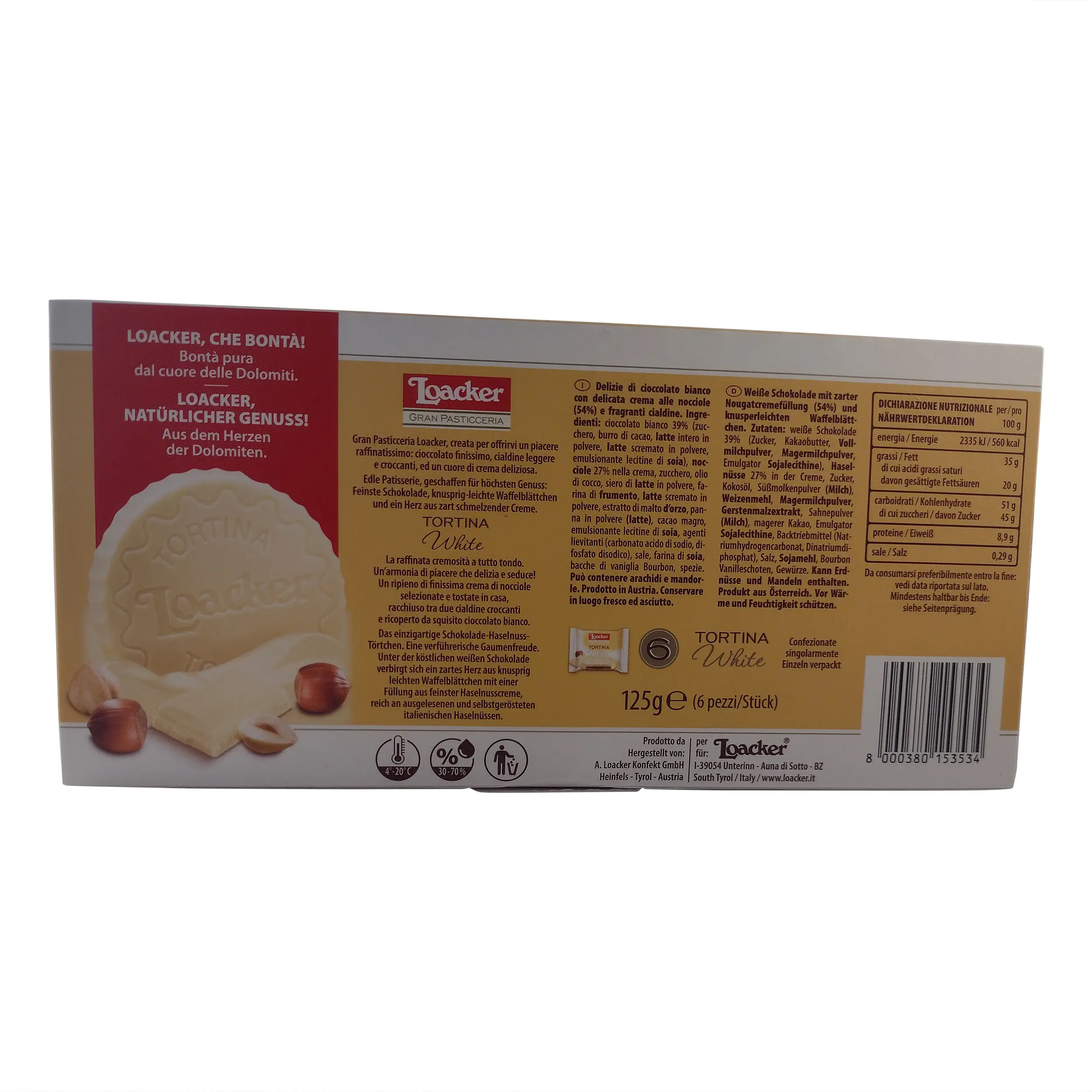 Loacker | Loackers | Loacker Tortina White | Loacker Tortina | 4.4 Ounce Total Weight - Image 6