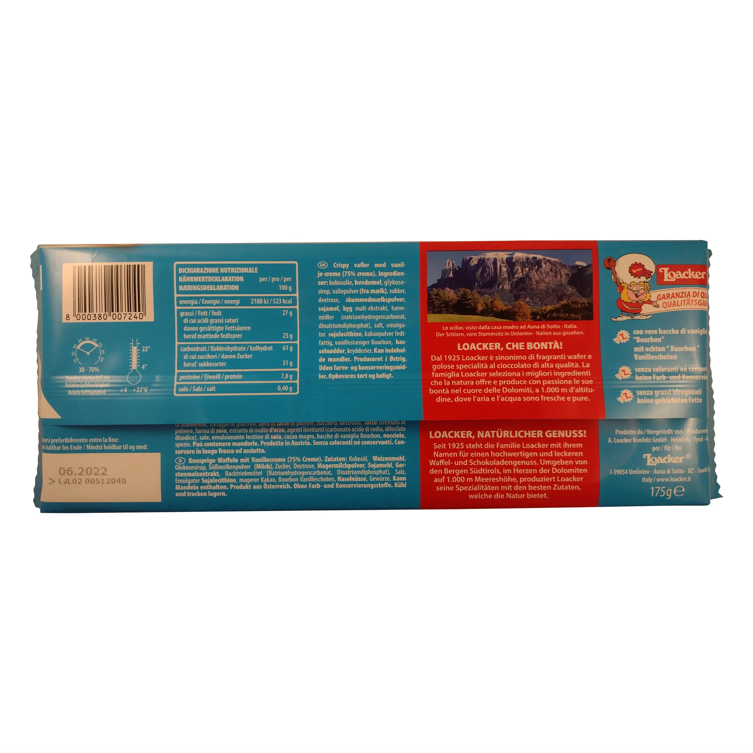 Loacker Vanilla | Loackers | Loacker Vanille | Loacker Tortina | 6.17 Ounce Total Weight - Image 4