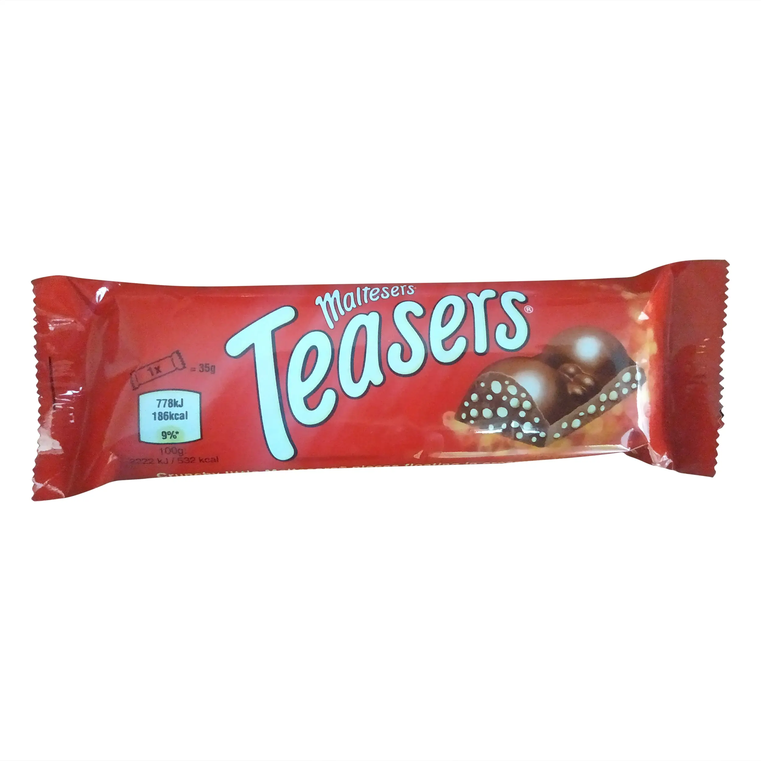 Maltesers de chocolate | Barra Maltesers | Barra Maltesers Teaser individual | 24 barras | Doces Malteasers | Peso total de 29,63 onças