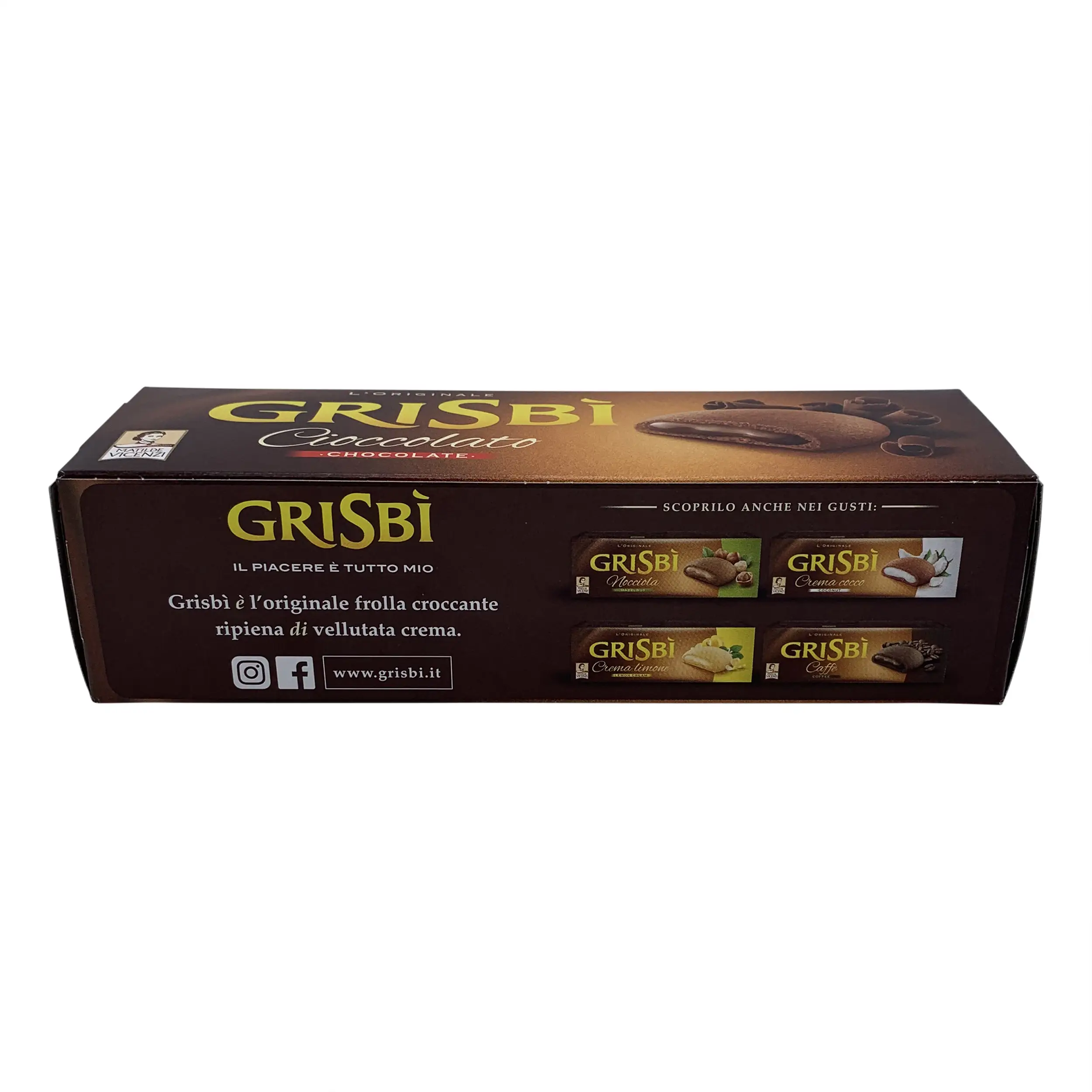 Matilde Vicenzi Cookies | Italian Pastry | Matilde Vicenzi Grisbi Chocolate Cookies | Grisbi Cookies | 5.29 Ounce Total Weight - Image 2