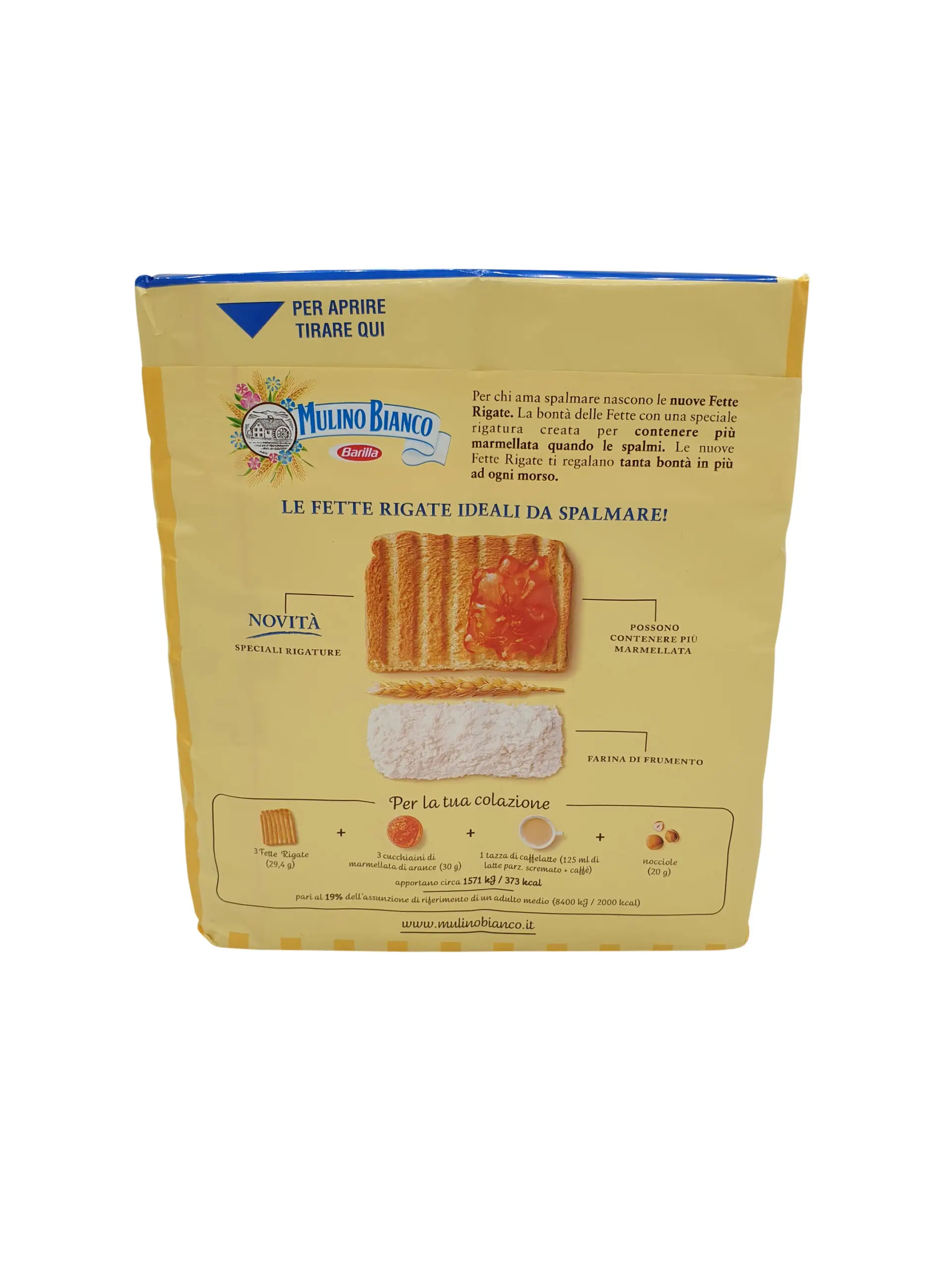 Fette Biscottate Mulino Bianco | Fette Biscottate | Fette Biscottate Mulino Bianco Striped Rusk | Mulino Bianco | 11.11 Ounce Total Weight - Image 3