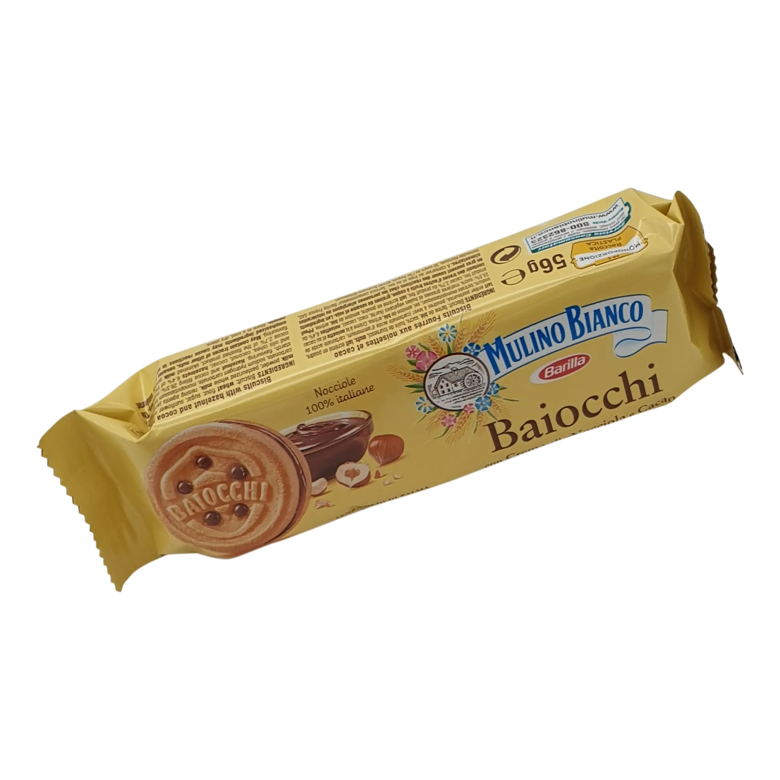 Mulino Bianco | Italian Snacks | Mulino Bianco, Baiocchi conf. 6x56 g | Baiocchi Cookies | 11.85 Ounce Total Weight - Image 4