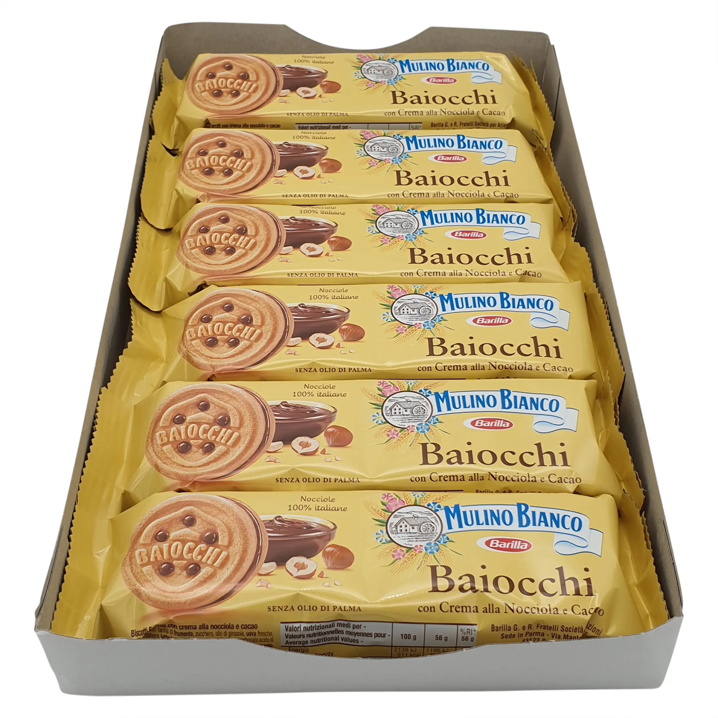Mulino Bianco | Italian Snacks | Mulino Bianco, Baiocchi conf. 6x56 g | Baiocchi Cookies | 11.85 Ounce Total Weight - Image 3