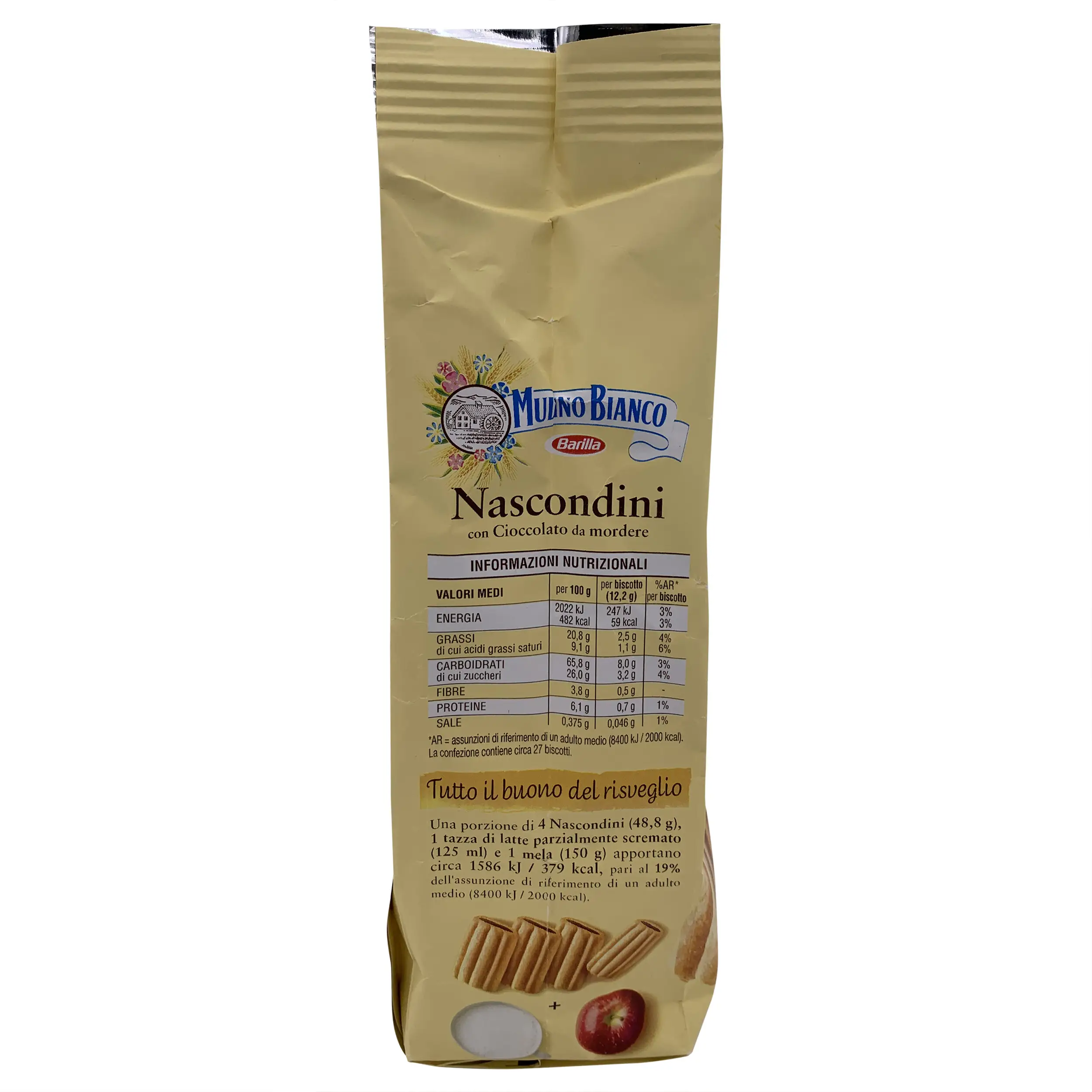 Mulino Bianco | Italian Biscuits | Mulino Bianco, Nascondini -330g | Italian Cookies | 11.64 Ounce Total Weight - Image 2