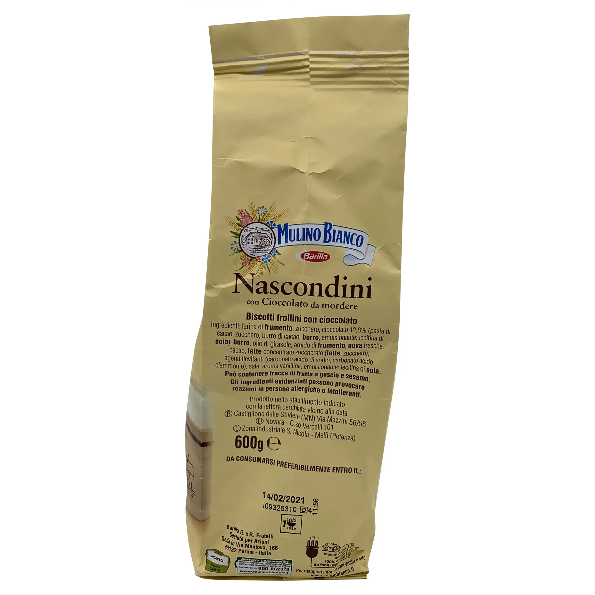 Mulino Bianco | Italian Cookies | Mulino Bianco, Nascondini -600g  | Italian Biscuits | 21.16 Ounce Total Weight - Image 2