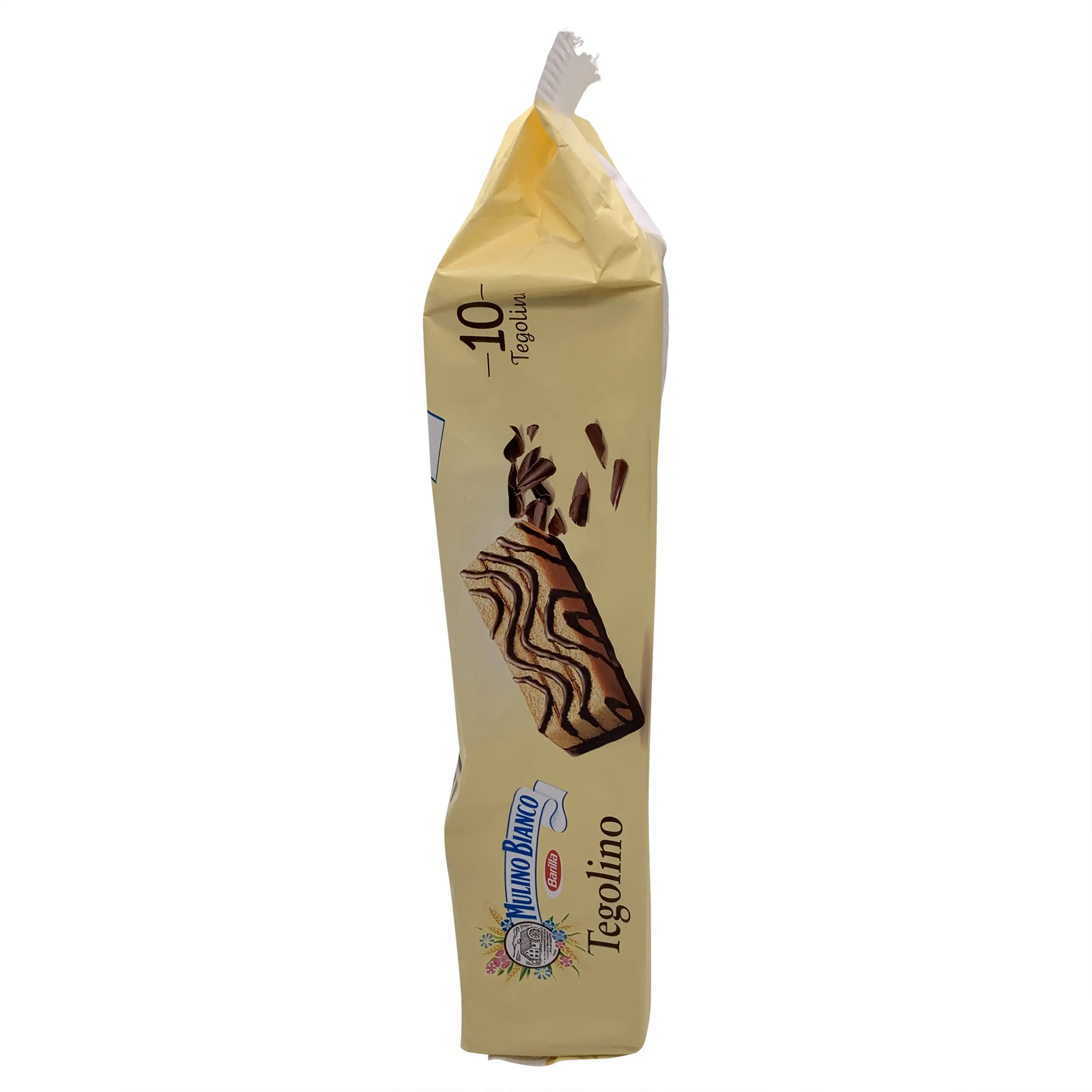 Mulino Bianco | Italian Cookies | Mulino Bianco, Tegolino 10 pieces 350 g | Italian Biscuits | 12.34 Ounce Total Weight