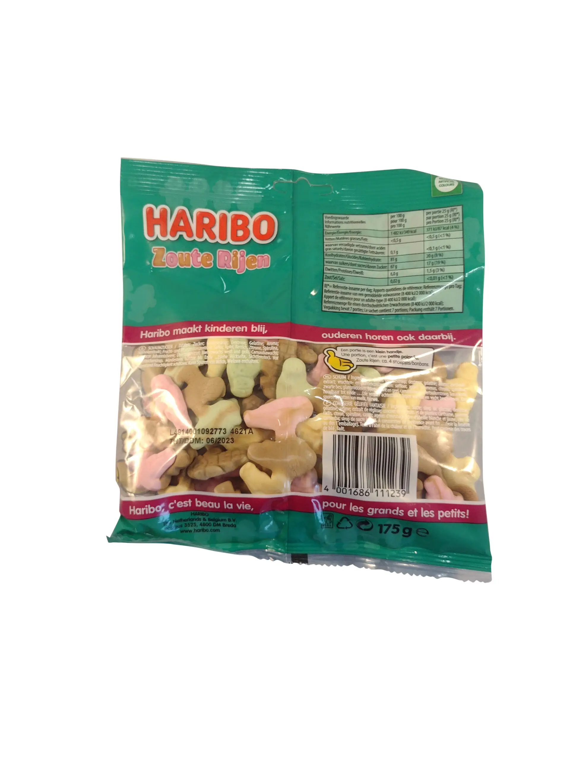 Alcaçuz HARIBO | HARIBO Salt Rows | Gomas HARIBO | Doces HARIBO | 6,1 onças no total - Image 3