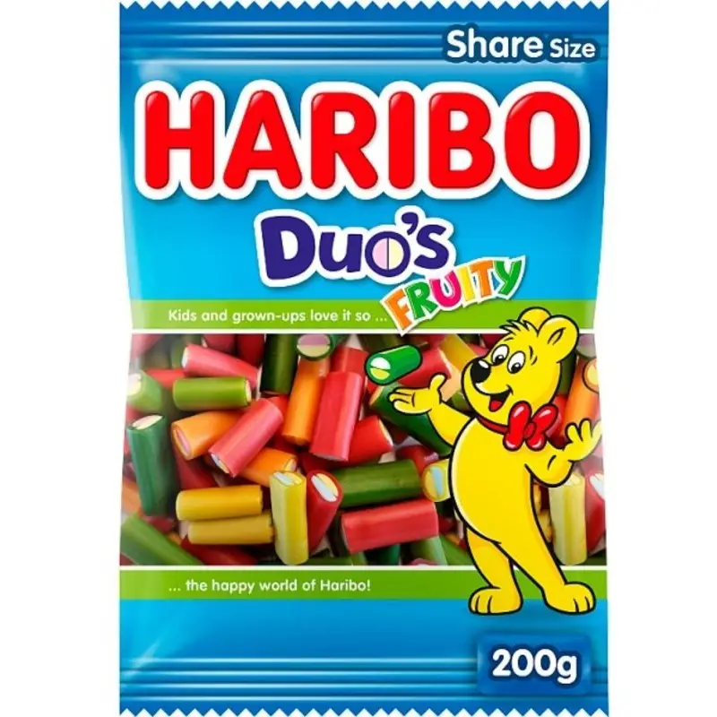Doces HARIBO | Doces de alcaçuz e frutas | Gomas HARIBO | Doces HARIBO | 7 onças no total