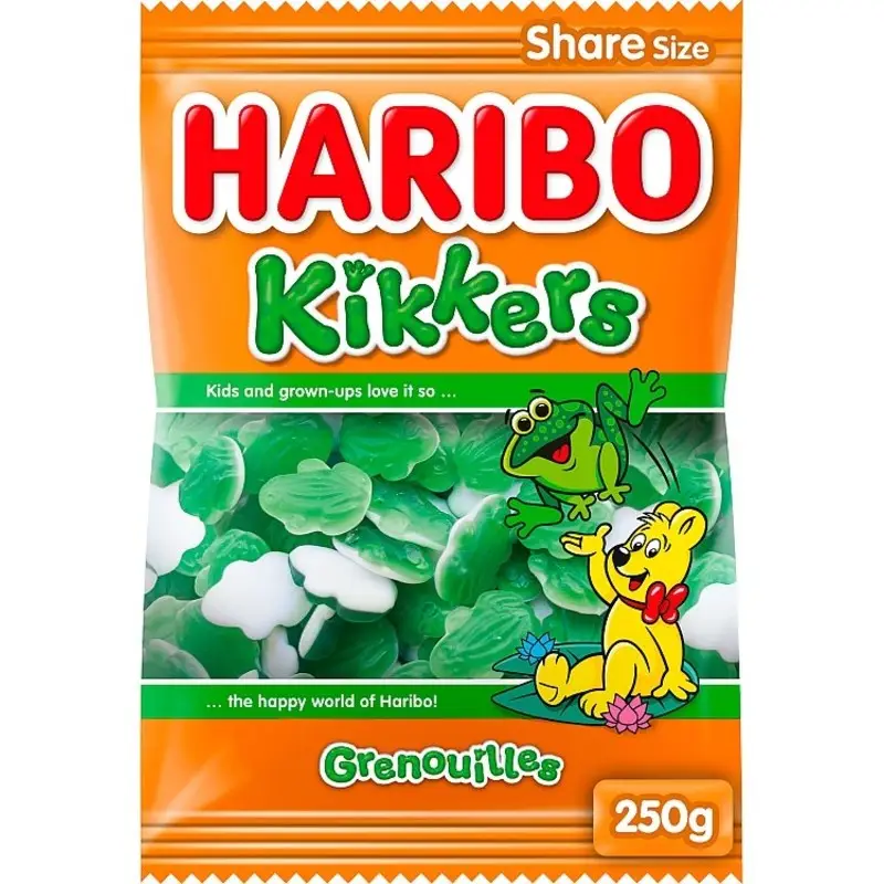 Doces HARIBO | HARIBO Frogs | Gomas HARIBO | Doces HARIBO | 250 g no total