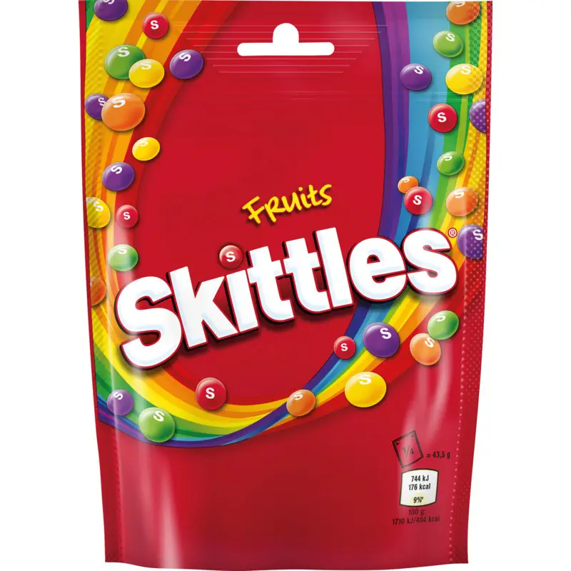 Doces Skittles | Embalagem vertical | Gomas Skittles | Doces Skittles | 173 g no total
