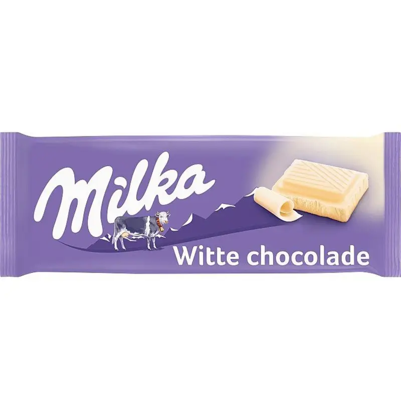 Chocolate Milka | Barra de Chocolate Branco | Chocolate Milka | Barras de Chocolate Milka | 3,5 onças no total